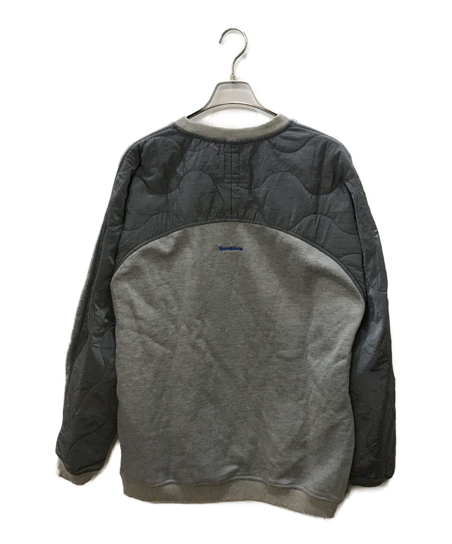 Liberaiders (リベレイダース) COTTON FLEECE QUILTED CREWNECK グレー サイズ:M