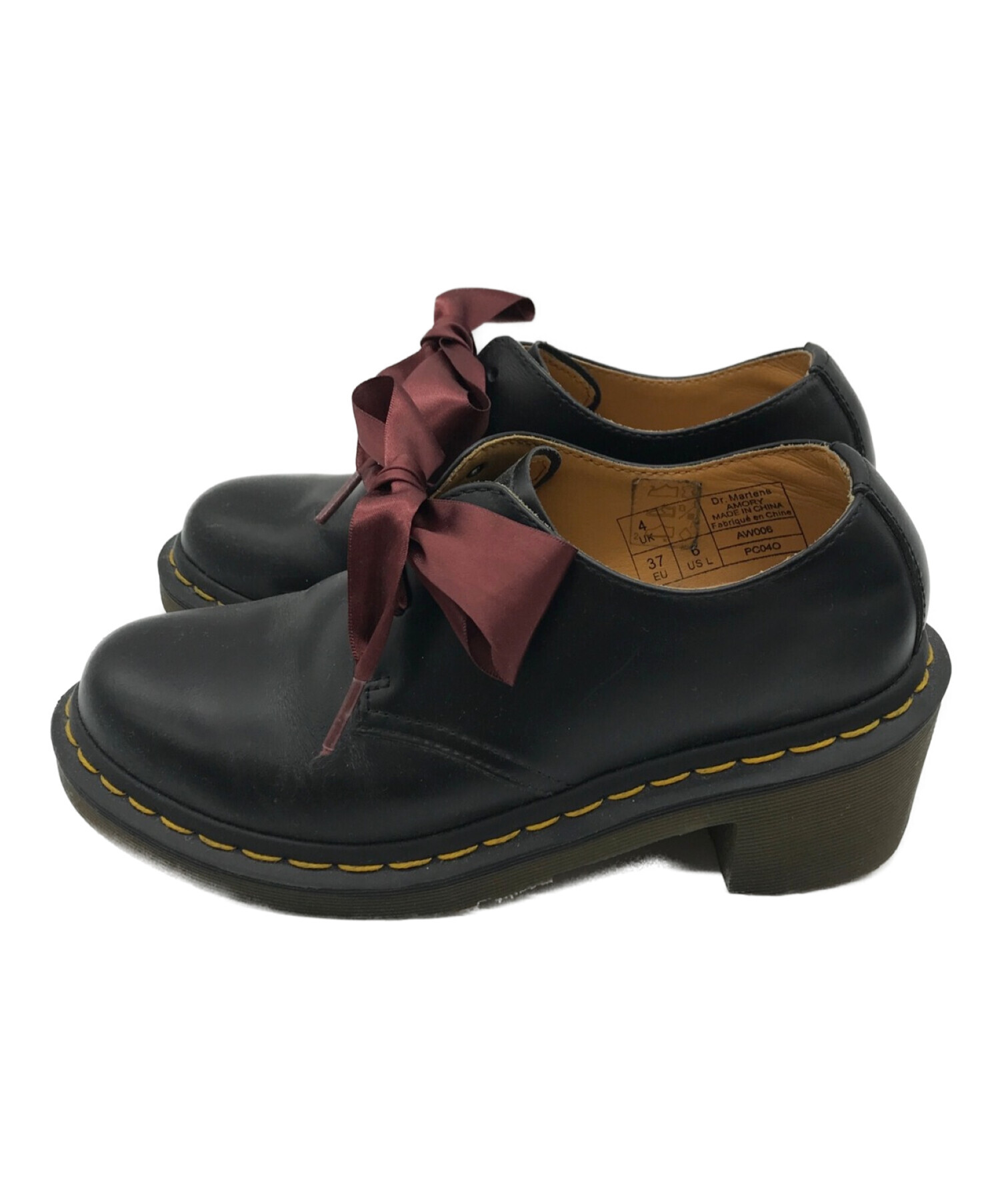 Dr.Martens◇ドレスシューズ UK5 BLK gv10v - パンプス