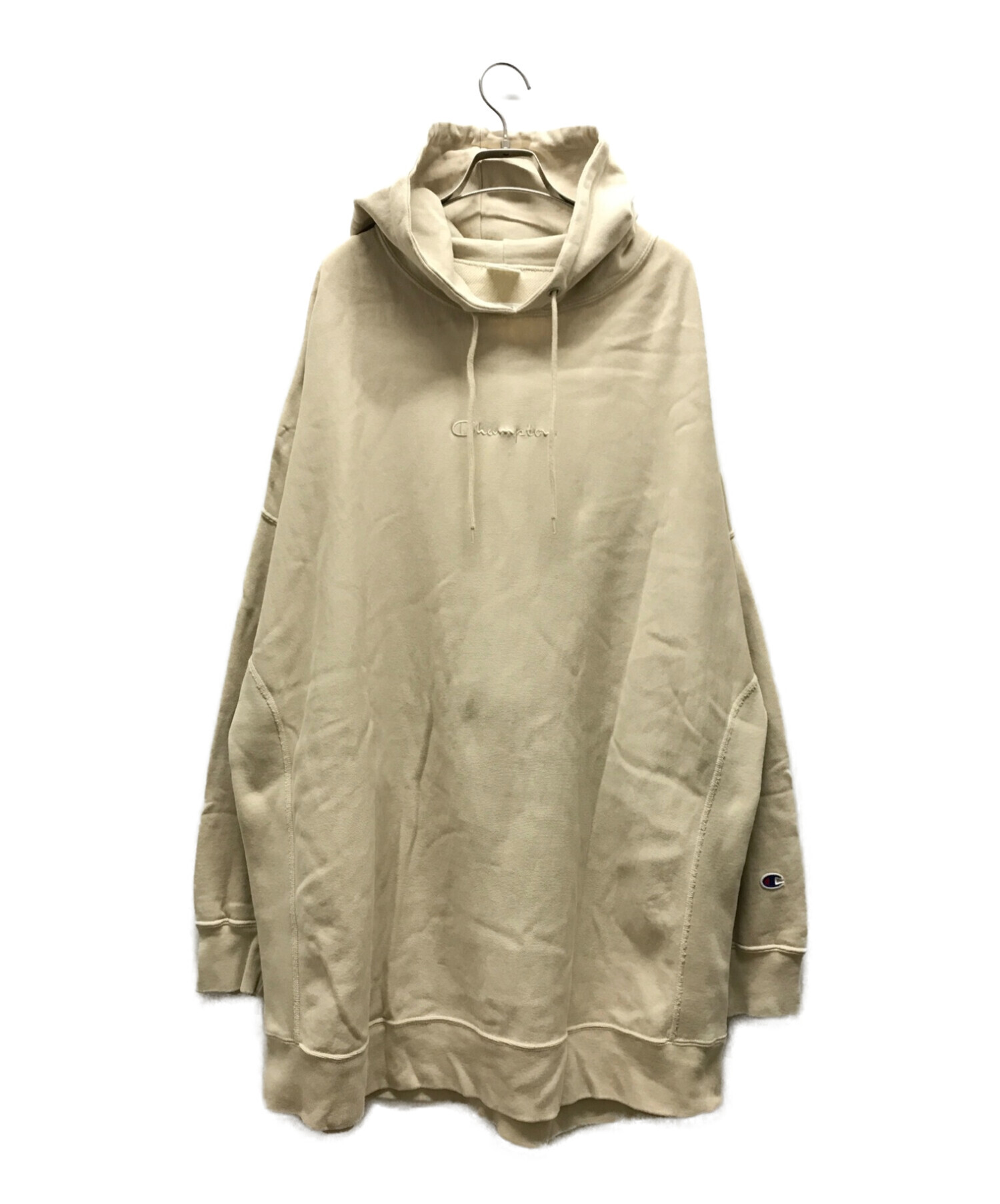 中古・古着通販】Champion REVERSE WEAVE (チャンピオンリバースウィーブ) FRAY ID (フレイ アイディー) パーカー  ベージュ サイズ:M｜ブランド・古着通販 トレファク公式【TREFAC FASHION】スマホサイト