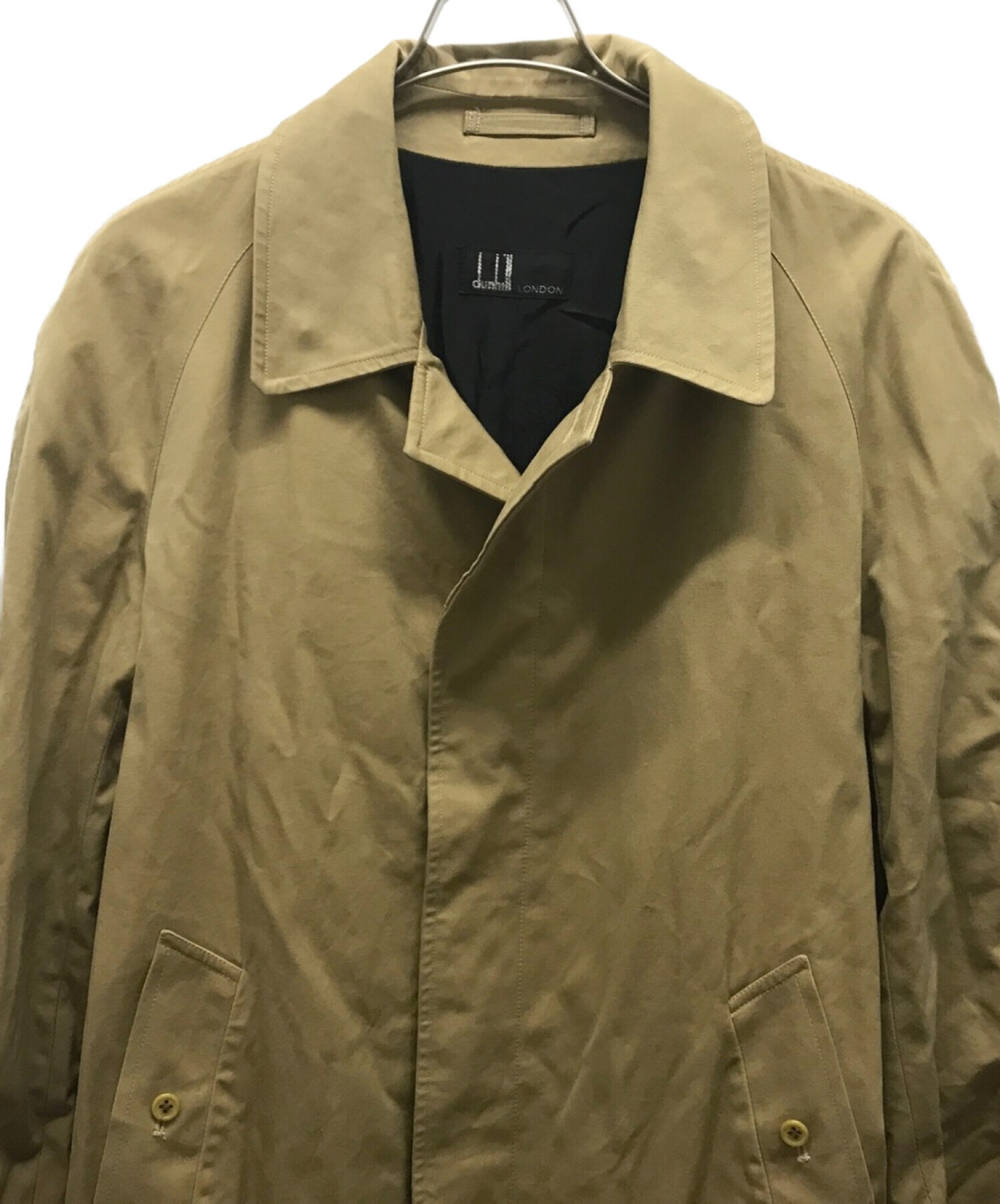 中古・古着通販】dunhill (ダンヒル) ステンカラーコート ベージュ 