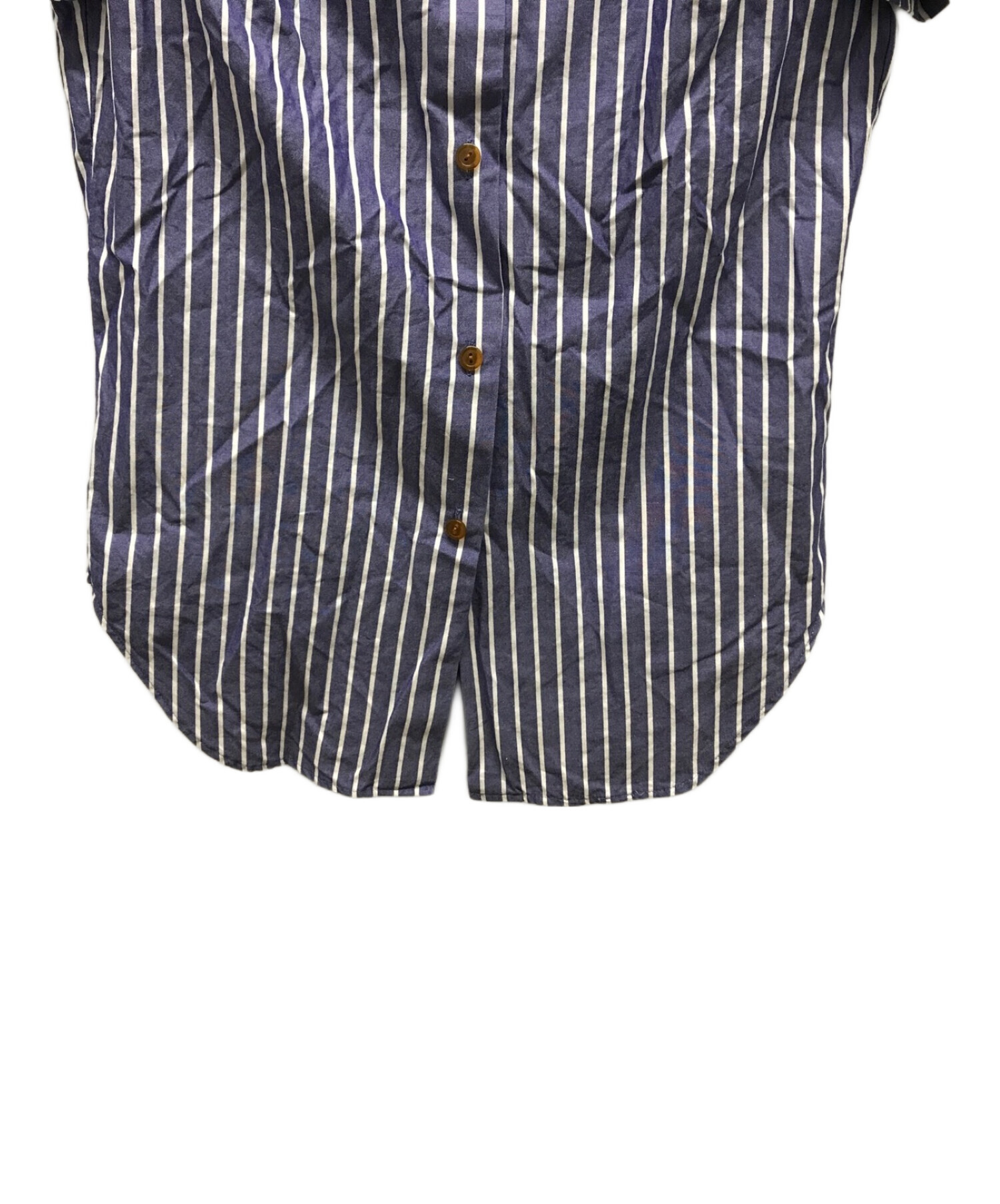 Vivienne Westwood (ヴィヴィアンウエストウッド) オーブ刺繍半袖シャツ ネイビー サイズ:2