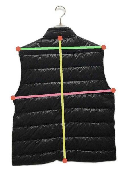 【中古・古着通販】MONCLER (モンクレール) ダウンベスト ブラック サイズ:3｜ブランド・古着通販 トレファク公式【TREFAC  FASHION】スマホサイト