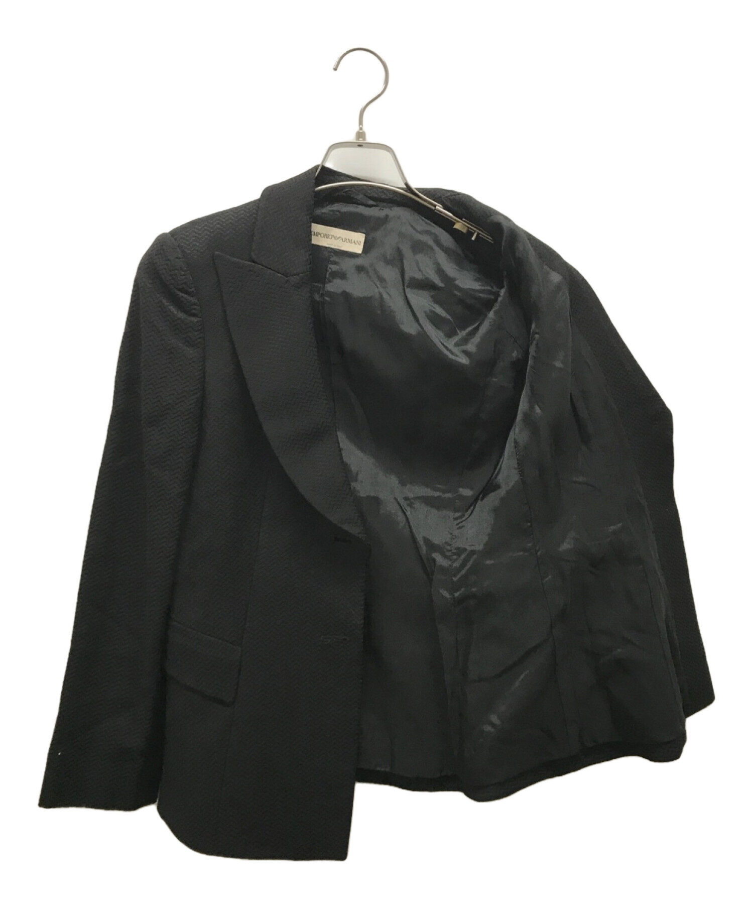 EMPORIO ARMANI (エンポリオアルマーニ) ジャケット ブラック サイズ:38