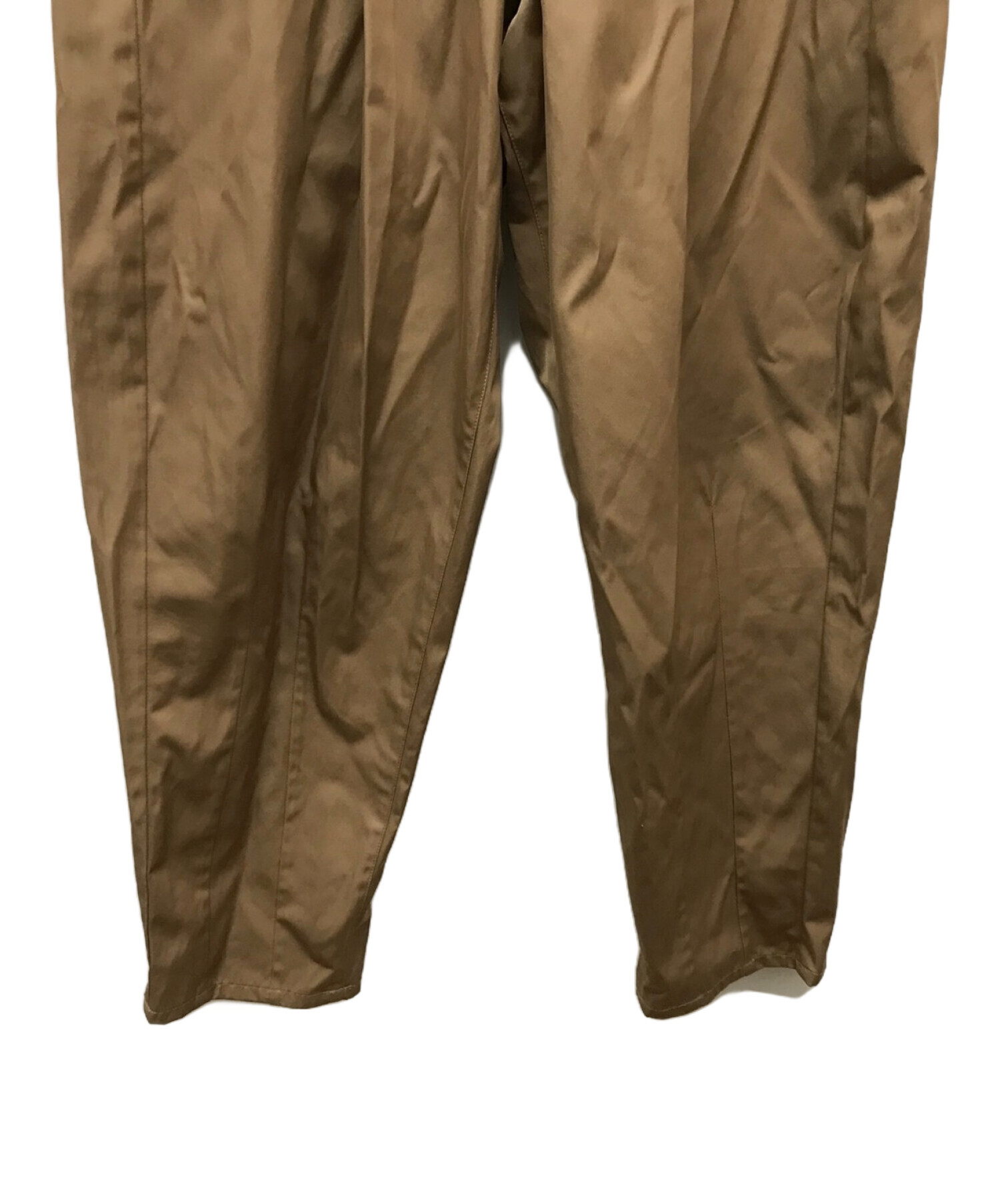 中古・古着通販】PAMEO POSE (パメオポーズ) Tuck Trousers ブラウン サイズ:S｜ブランド・古着通販  トレファク公式【TREFAC FASHION】スマホサイト