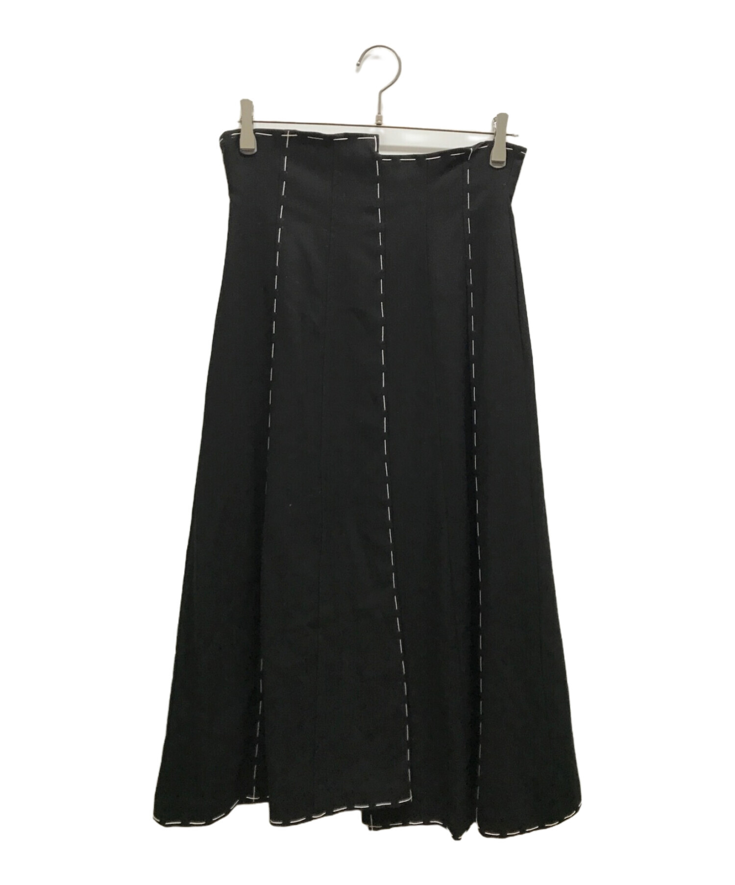 中古・古着通販】AMERI (アメリ) STITCH PANEL SKIRT ブラック サイズ ...