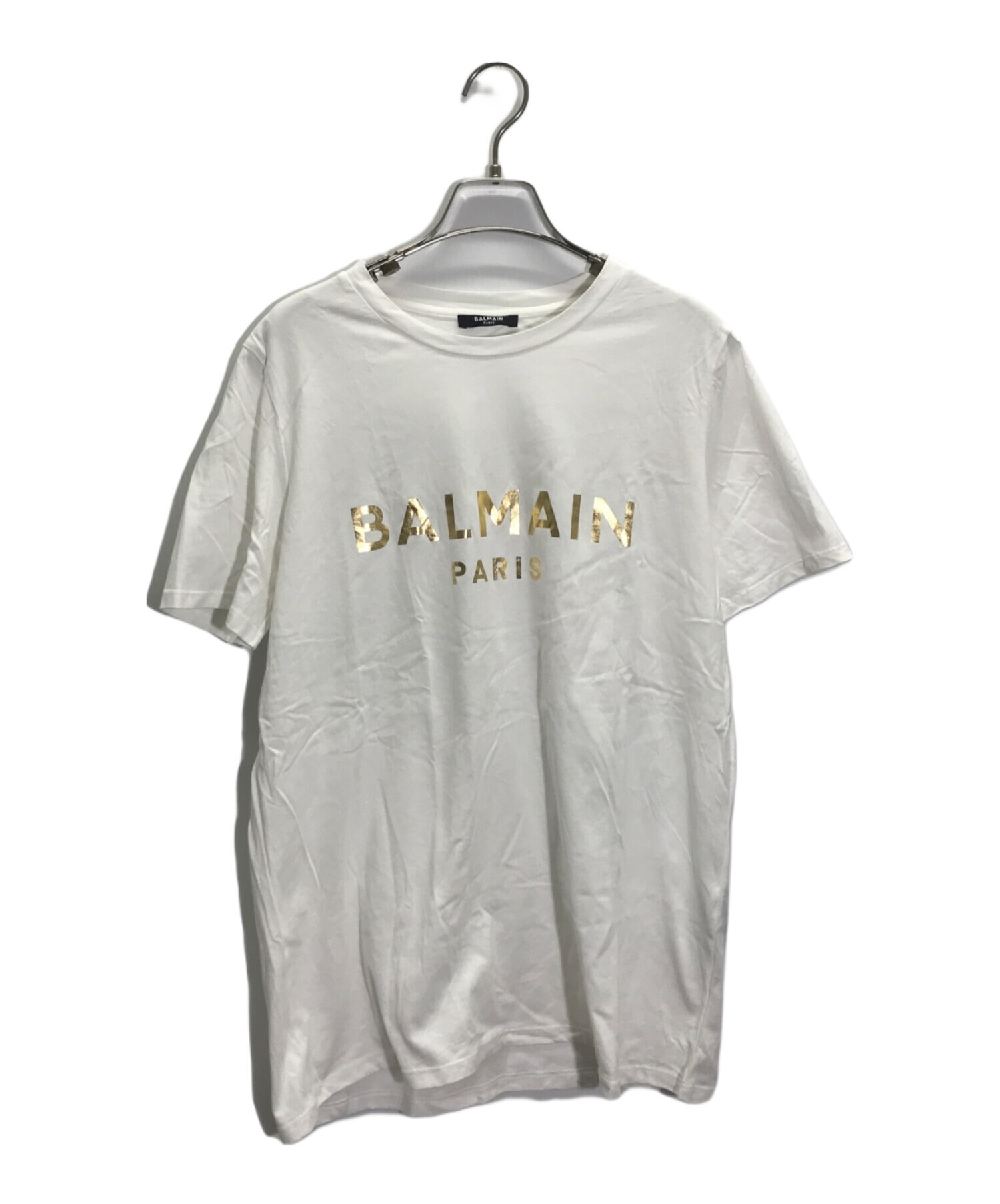 BALMAIN (バルマン) ロゴTシャツ ホワイト サイズ:L