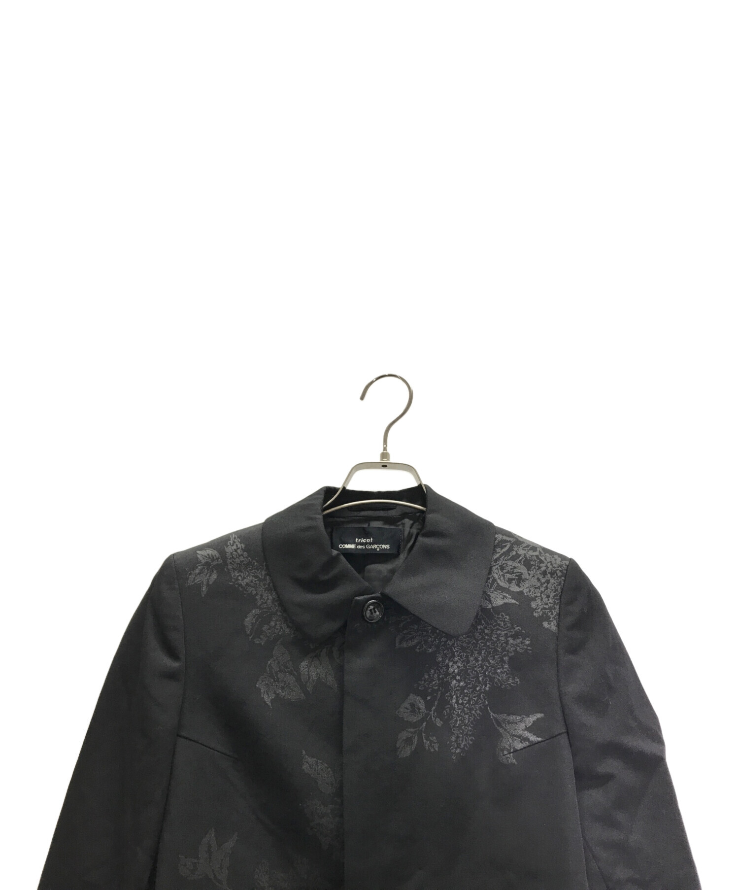 中古・古着通販】tricot COMME des GARCONS (トリココムデギャルソン) 総柄ジャケット ブラック サイズ:ー｜ブランド・古着通販  トレファク公式【TREFAC FASHION】スマホサイト