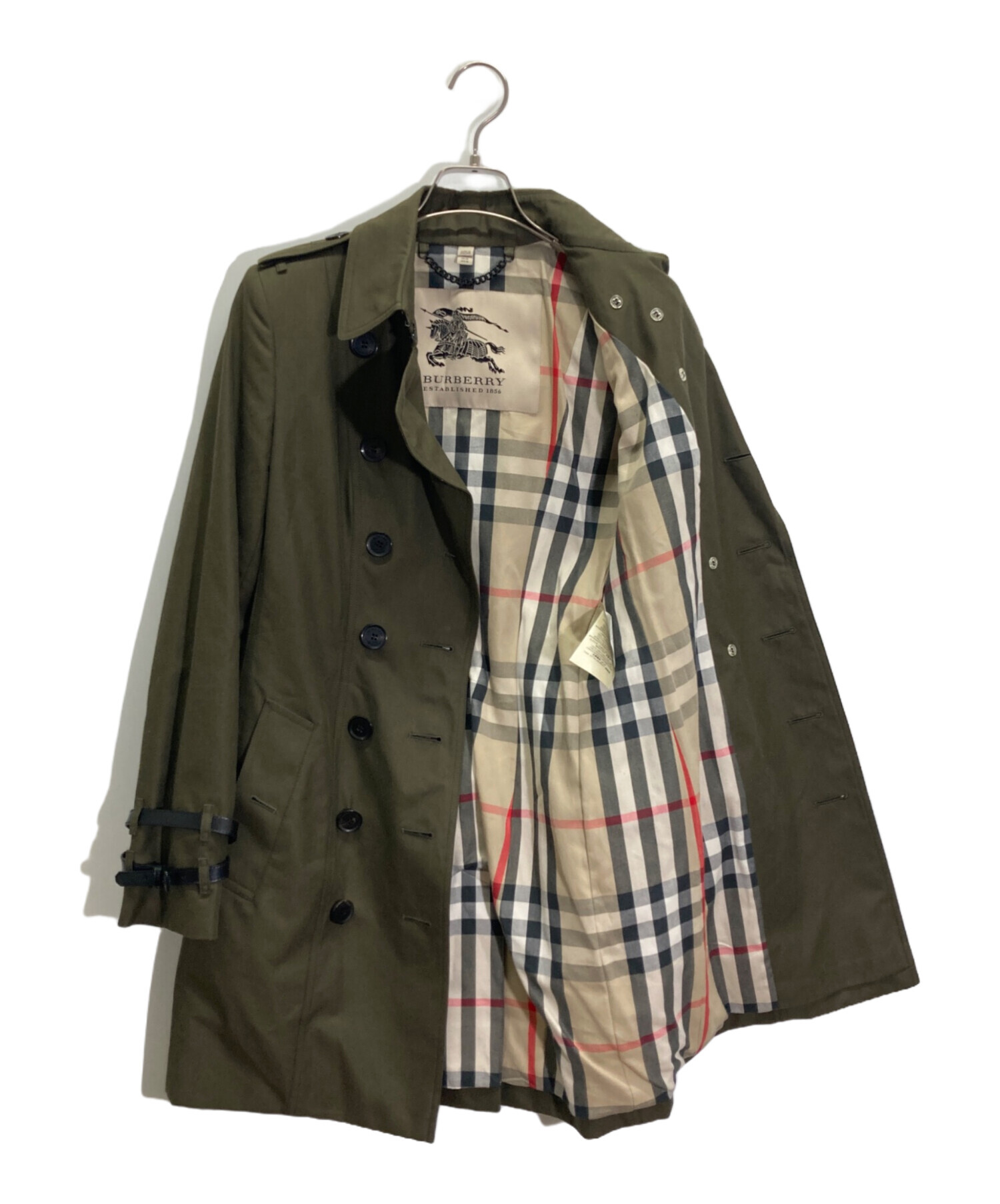 中古・古着通販】BURBERRY (バーバリー) トレンチコート オリーブ サイズ:UK8｜ブランド・古着通販 トレファク公式【TREFAC  FASHION】スマホサイト