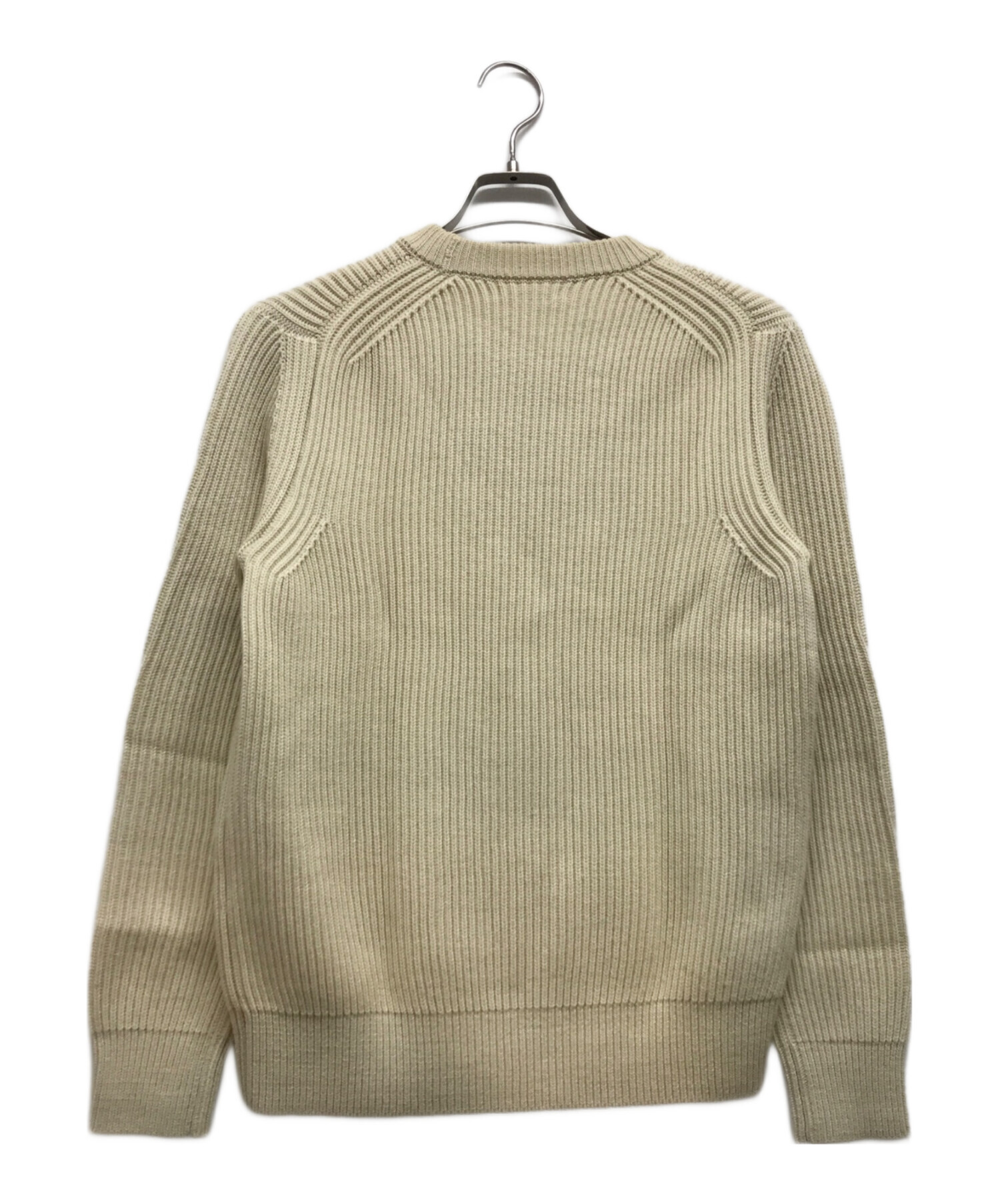 中古・古着通販】AURALEE (オーラリー) WOOL CASHMERE RIB KNIT ベージュ サイズ:3｜ブランド・古着通販  トレファク公式【TREFAC FASHION】スマホサイト