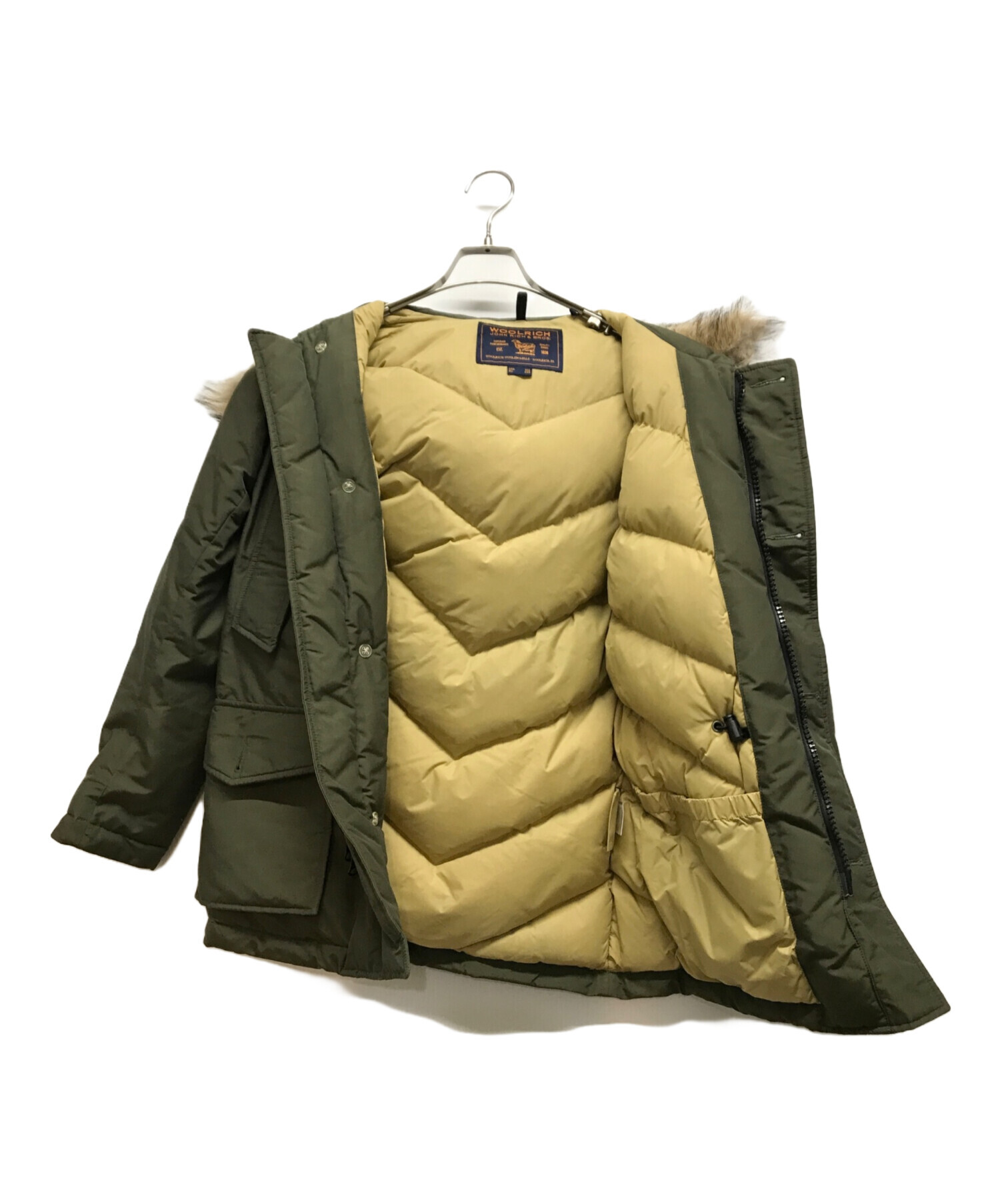 中古・古着通販】WOOLRICH (ウールリッチ) ダウンジャケット カーキ サイズ:XXS｜ブランド・古着通販 トレファク公式【TREFAC  FASHION】スマホサイト