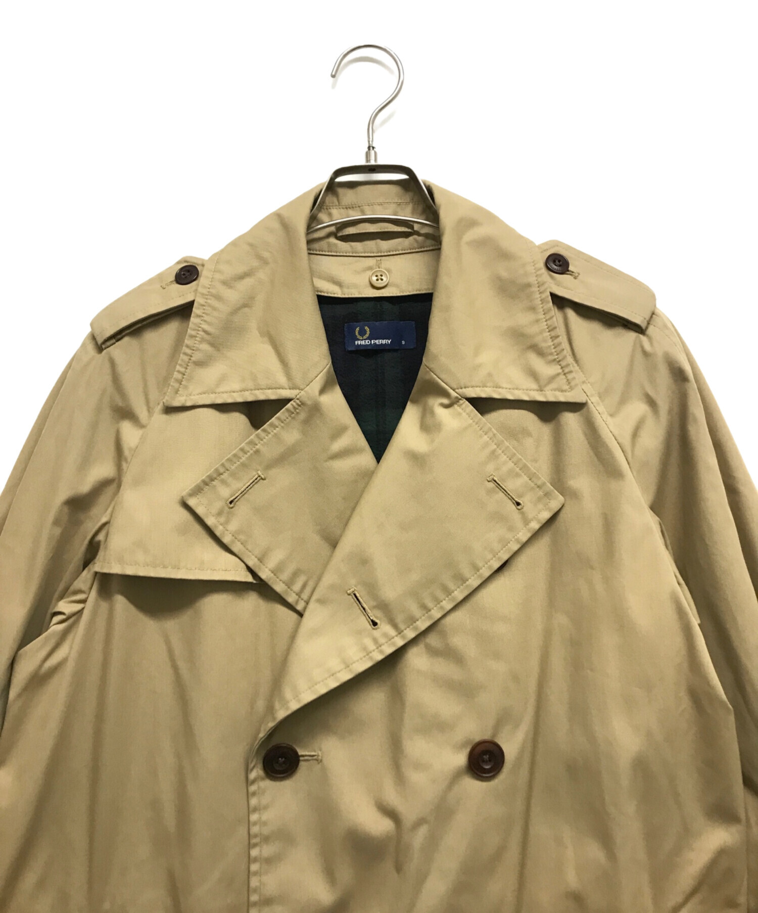 中古・古着通販】FRED PERRY (フレッドペリー) トレンチコート ベージュ サイズ:S｜ブランド・古着通販 トレファク公式【TREFAC  FASHION】スマホサイト