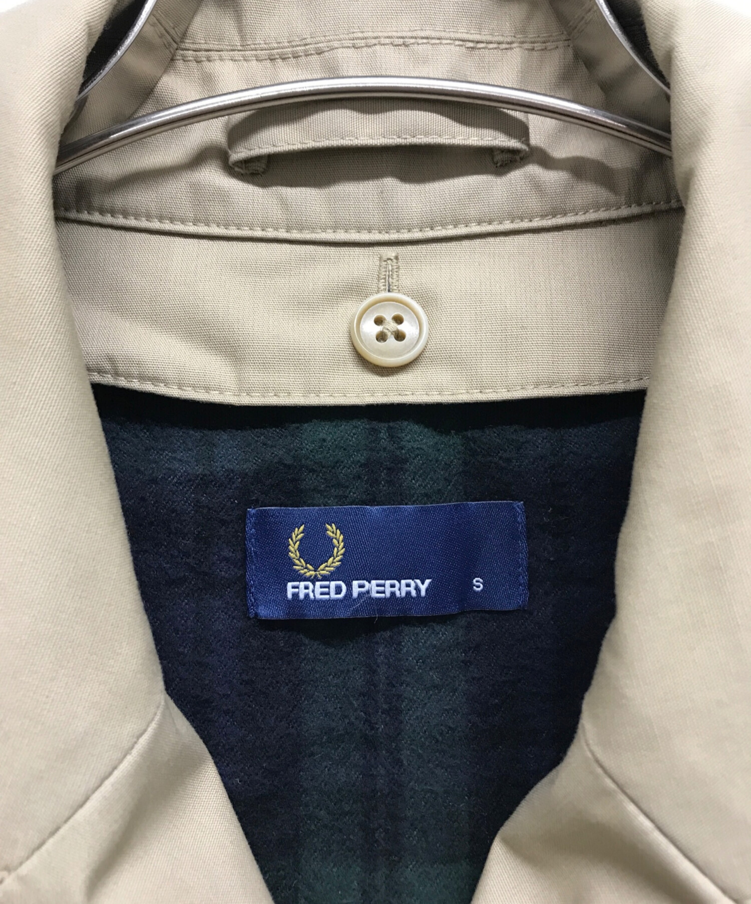 中古・古着通販】FRED PERRY (フレッドペリー) トレンチコート ベージュ サイズ:S｜ブランド・古着通販 トレファク公式【TREFAC  FASHION】スマホサイト