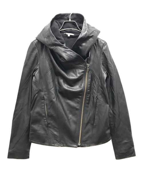 中古・古着通販】HELMUT LANG (ヘルムートラング) フードレザージャケット ブラック サイズ:S｜ブランド・古着通販  トレファク公式【TREFAC FASHION】スマホサイト