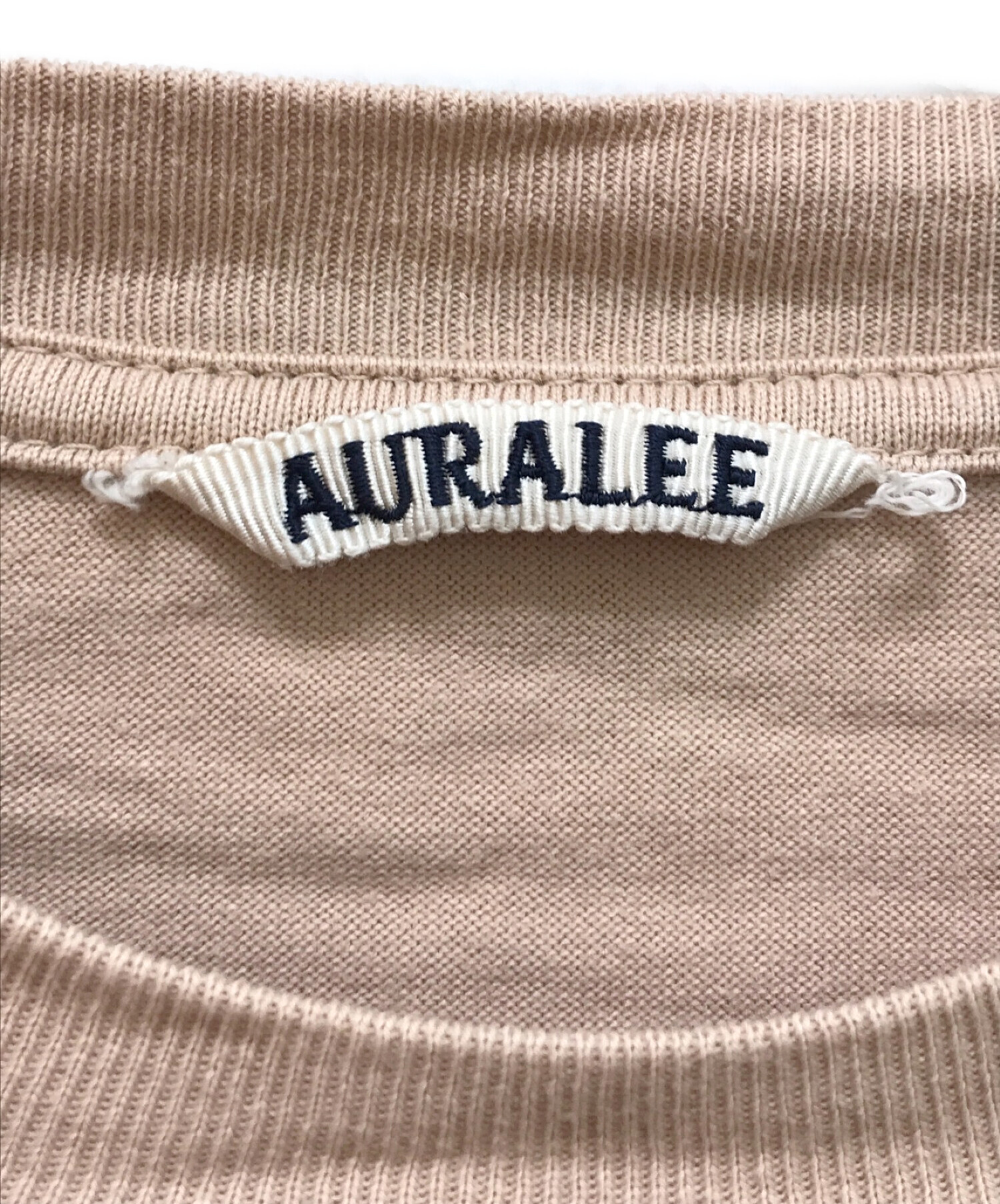 AURALEE (オーラリー) ラスターハーフスリーブTシャツ ベージュ サイズ:4