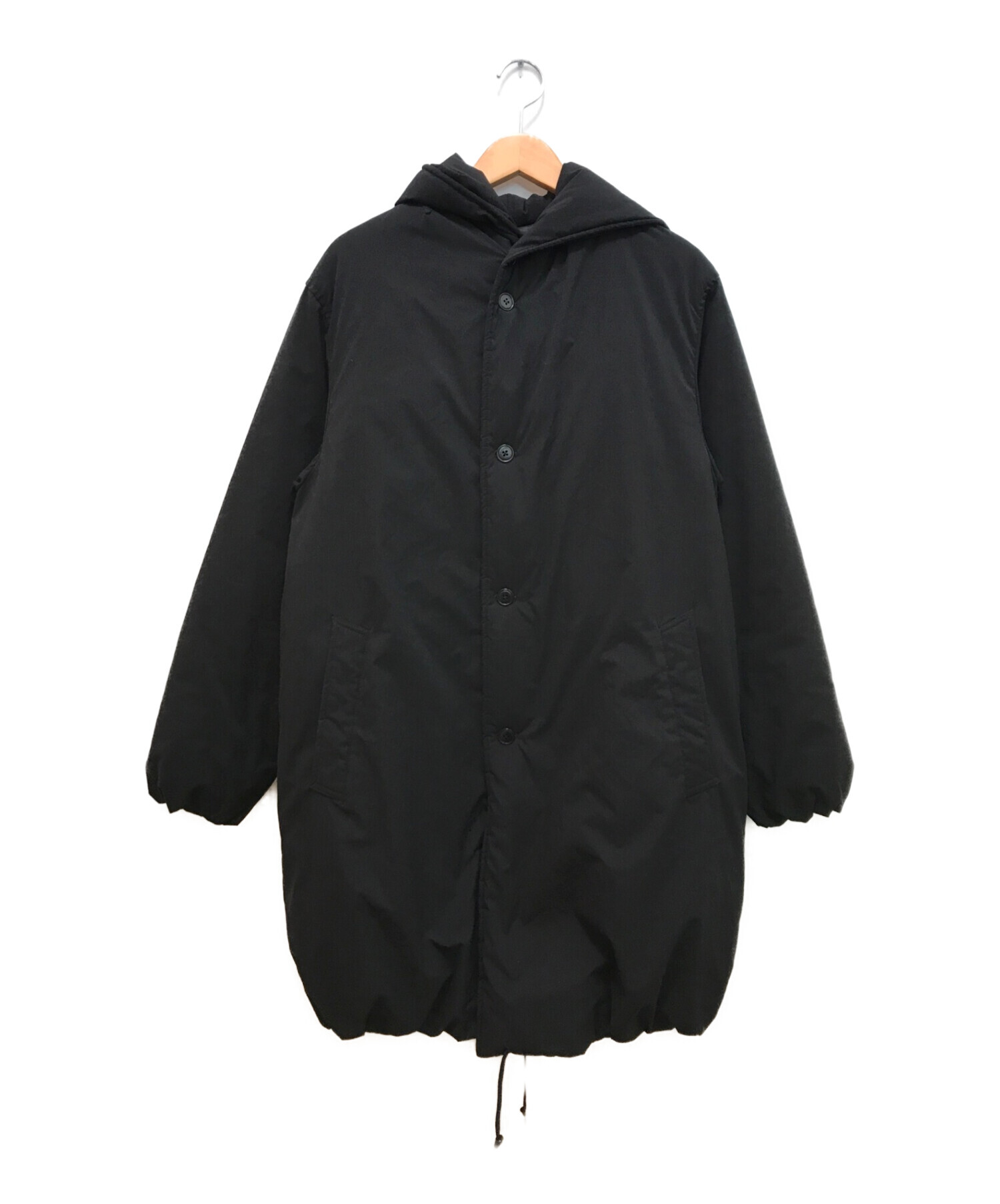 STEVEN ALAN (スティーブンアラン) PE PADDED DARUMA HOOD COAT ブラック サイズ:L