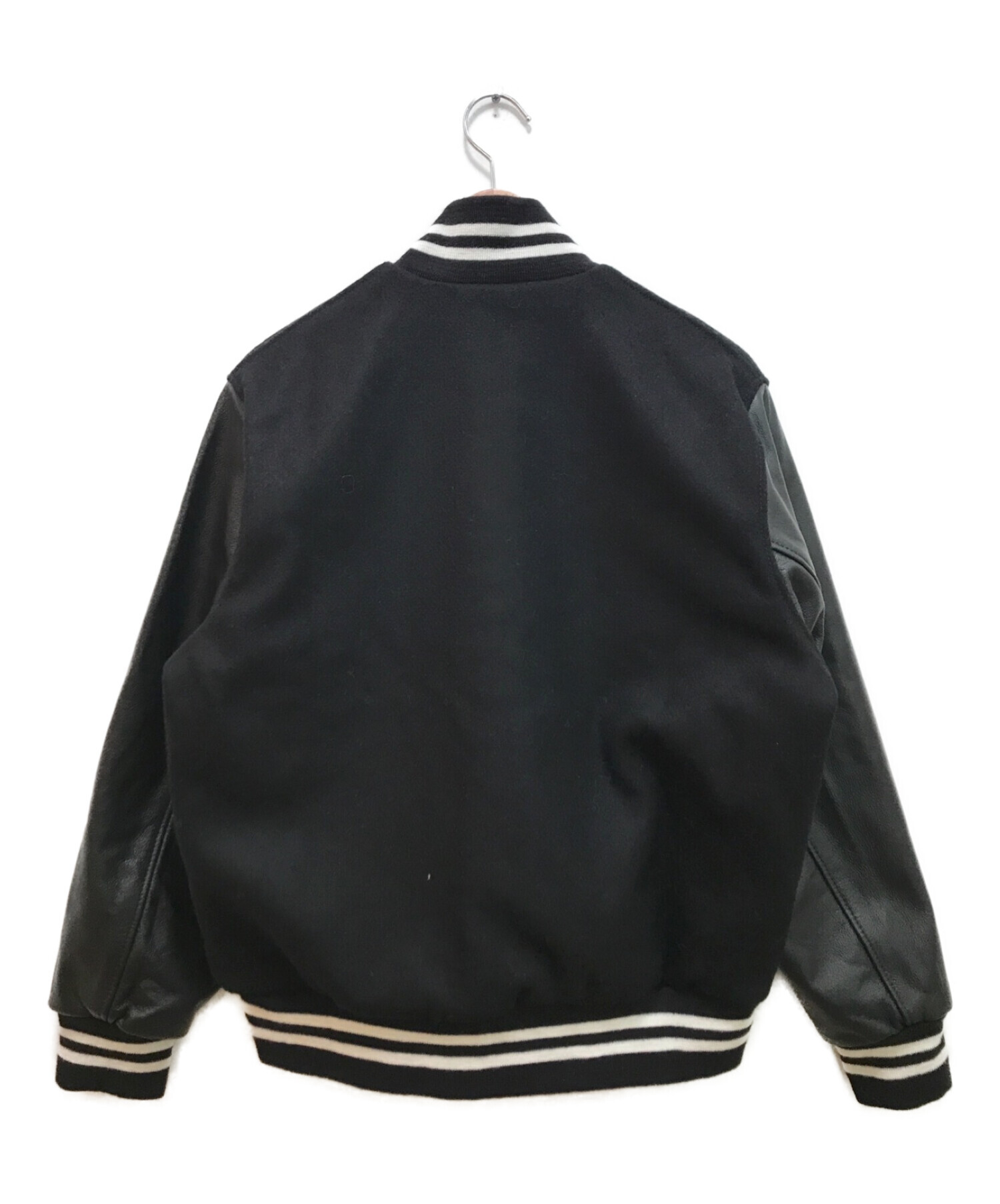 SETTLEMIERS (セトルマイアーズ) 別注LEATHER SL VARSITY ブラック サイズ:36 未使用品