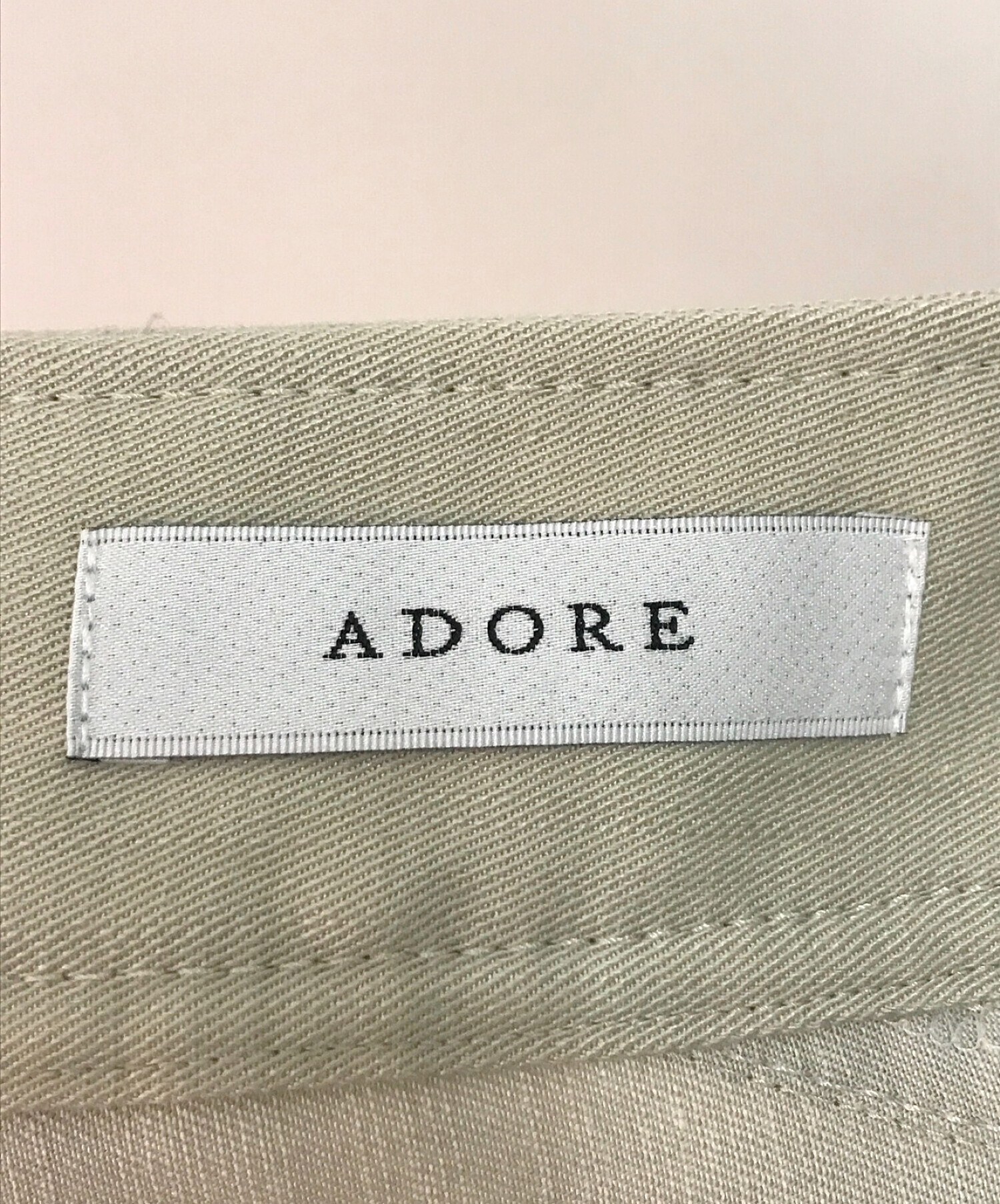 中古・古着通販】ADORE (アドーア) テンセルデニムスカート ベージュ