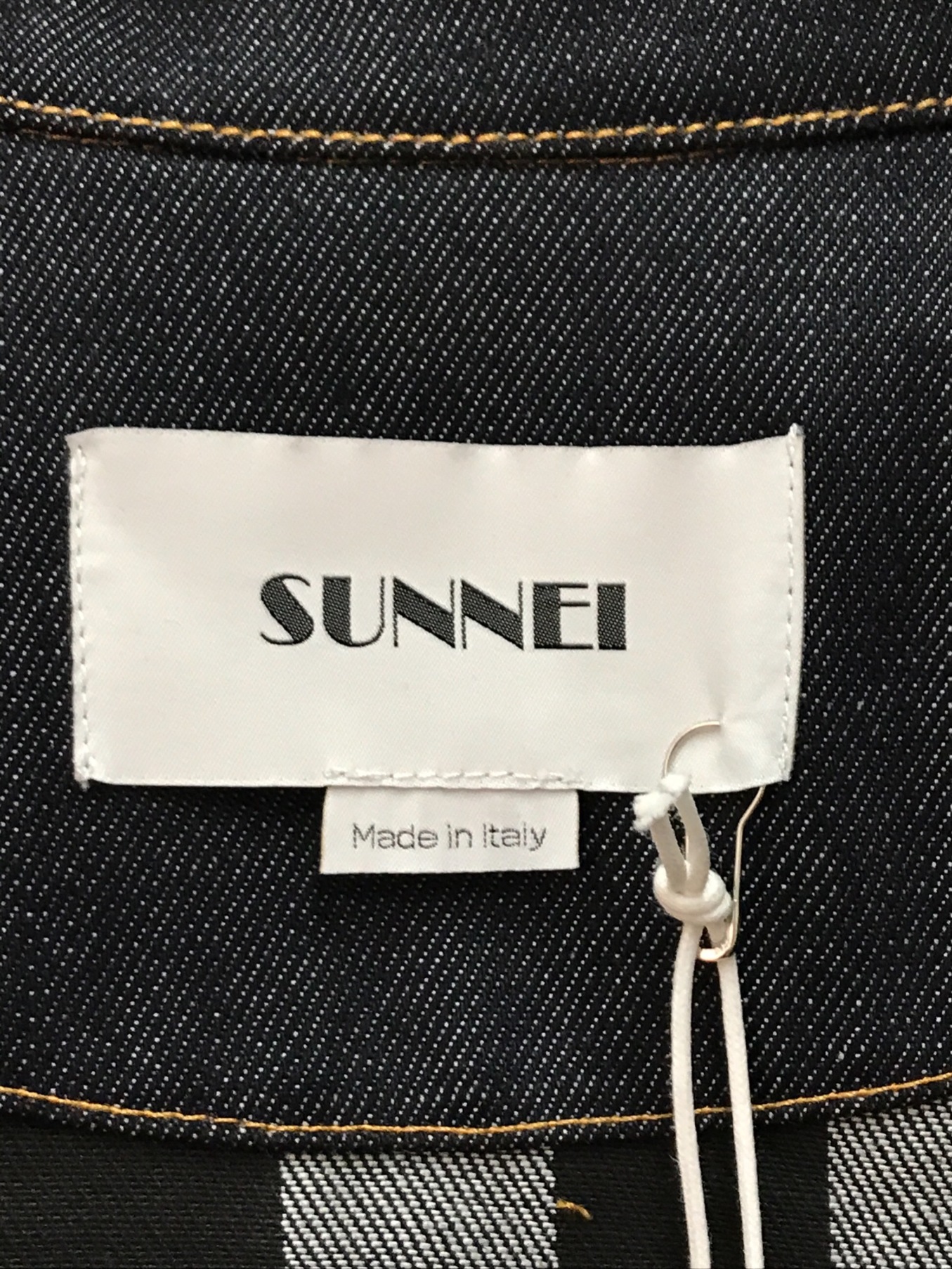 SUNNEI (スンネイ) レイヤードデニムシャツ インディゴ サイズ:S 未使用品