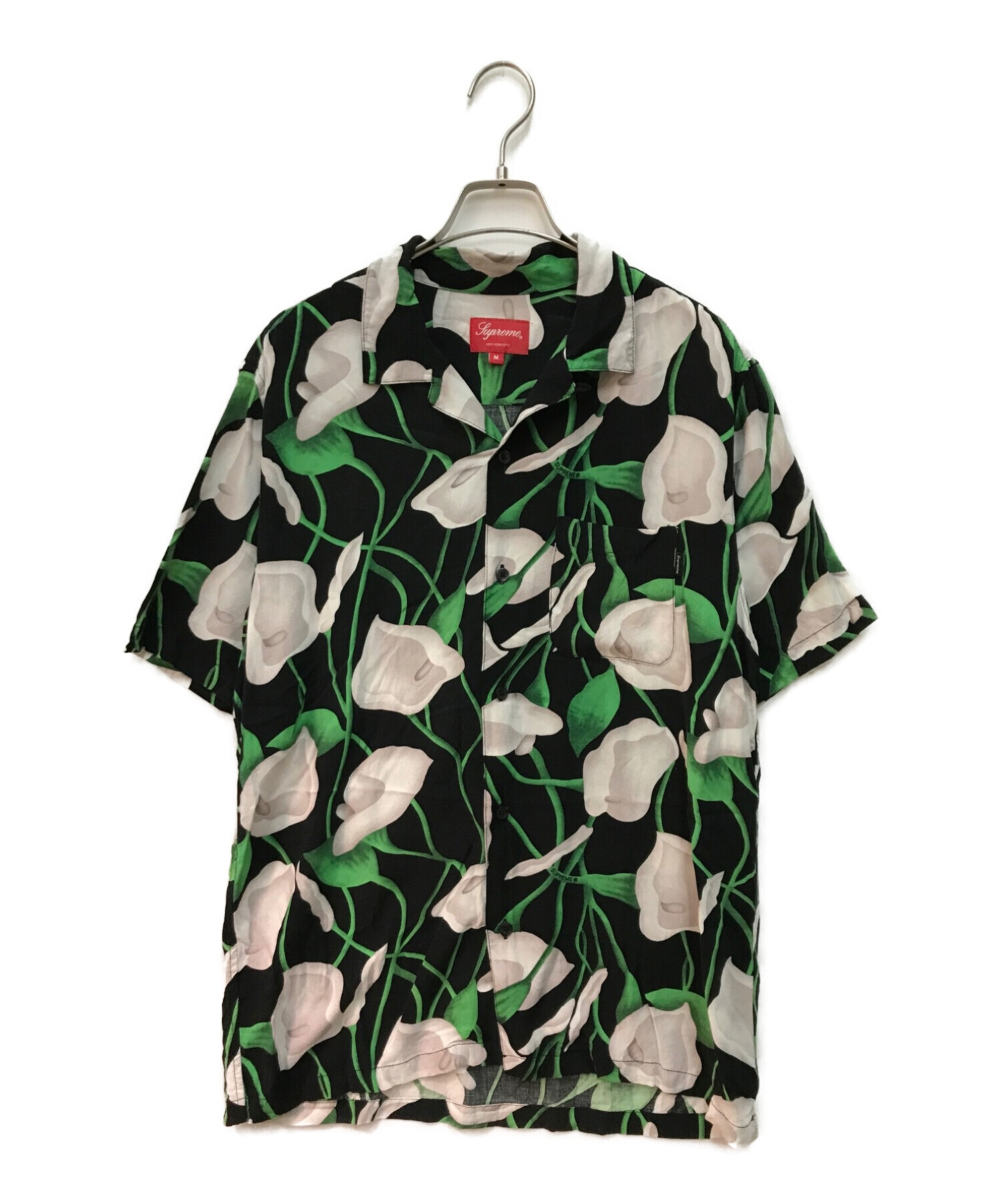 Supreme (シュプリーム) Lily Rayon Shirt　レーヨンシャツ グリーン サイズ:M