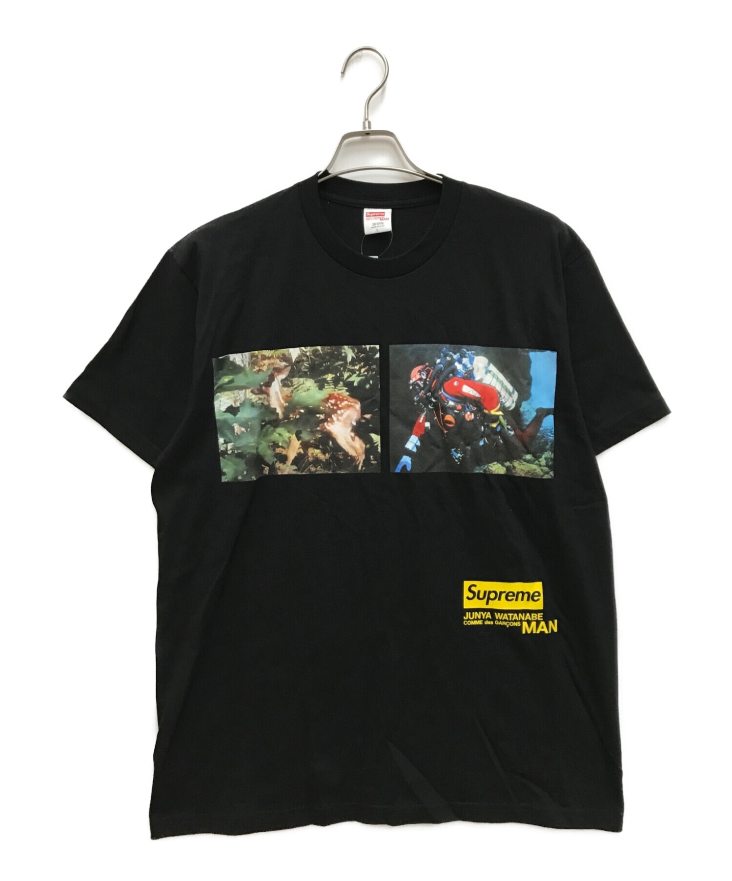 Supreme×Junya Watanabe (シュプリーム×ジュンヤワタナベ) コラボTシャツ ブラック サイズ:L 未使用品