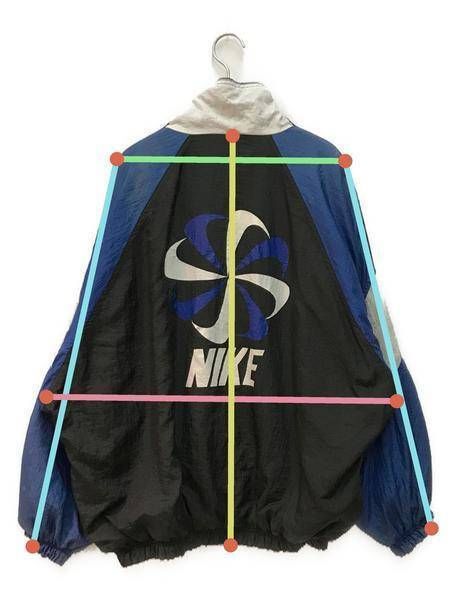 【中古・古着通販】NIKE (ナイキ) 90s 風車ロゴ ナイロンジャケット