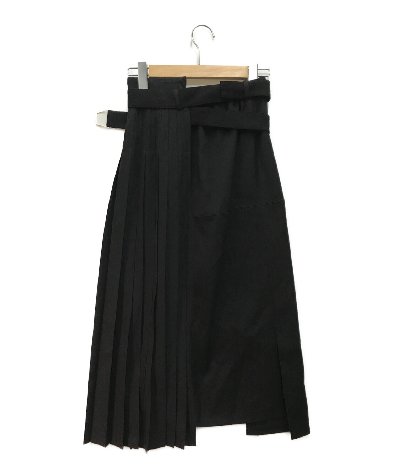 UNITED TOKYO (ユナイテッドトウキョウ) ハーフプリーツスカート ブラック サイズ:2