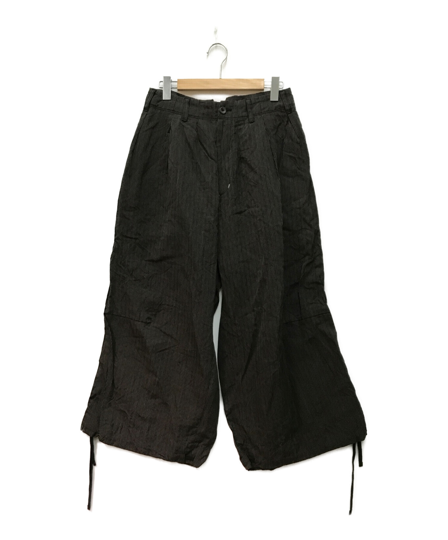 Leh (レー) BAND WIDE PANTS ブラウン サイズ:M