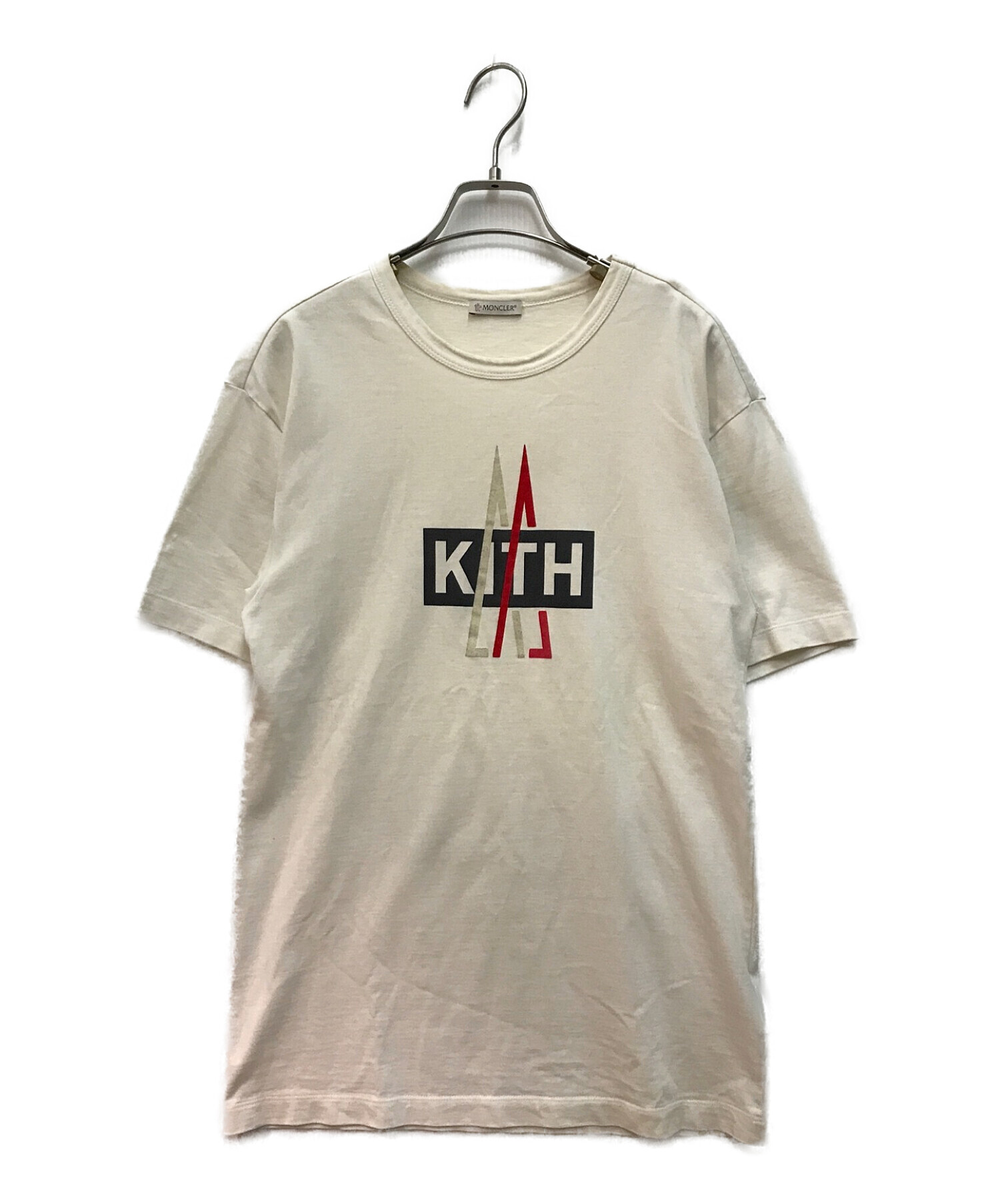 KITH/キス × モンクレール コラボ ロゴ Tシャツ 白 sizeM-