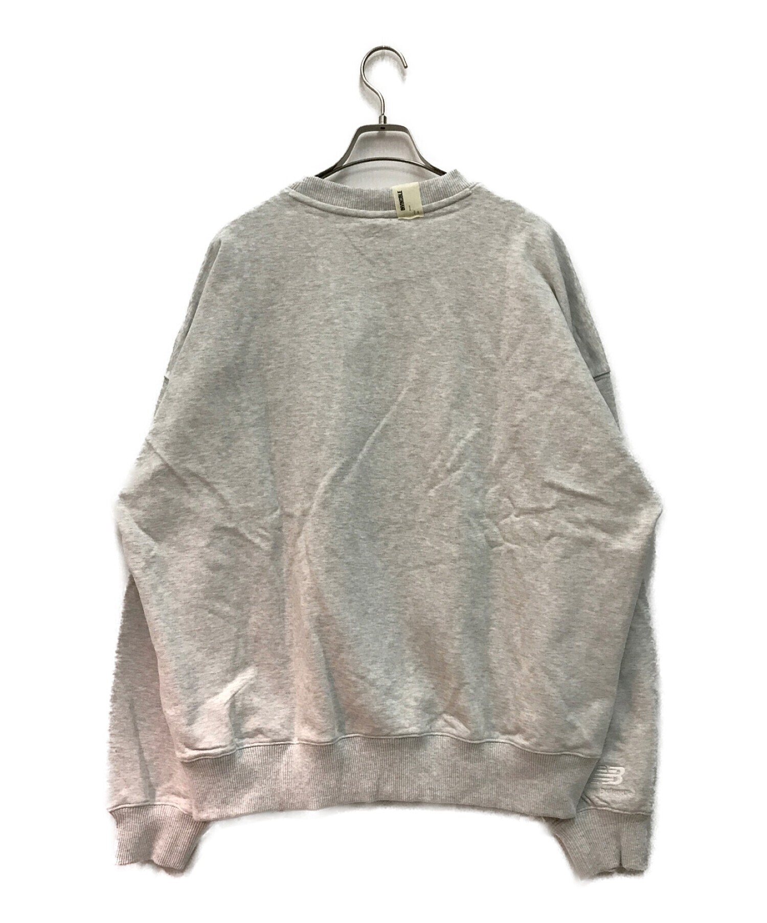 N.HOOLYWOOD × new balance (エヌハリウッド × ニューバランス) CREW NECK SWEATSHIRT グレー サイズ:L