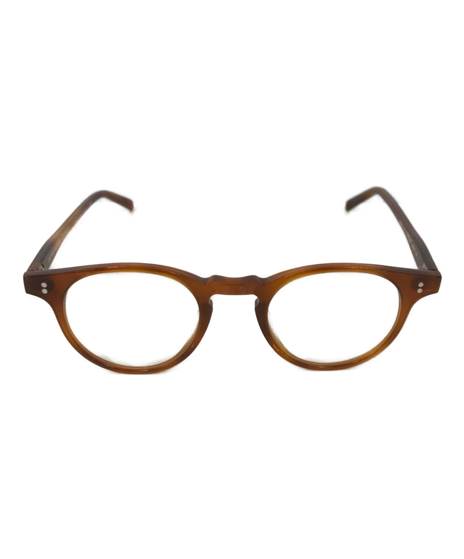 中古・古着通販】OLIVER PEOPLES (オリバーピープルズ) 眼鏡 ブラウン