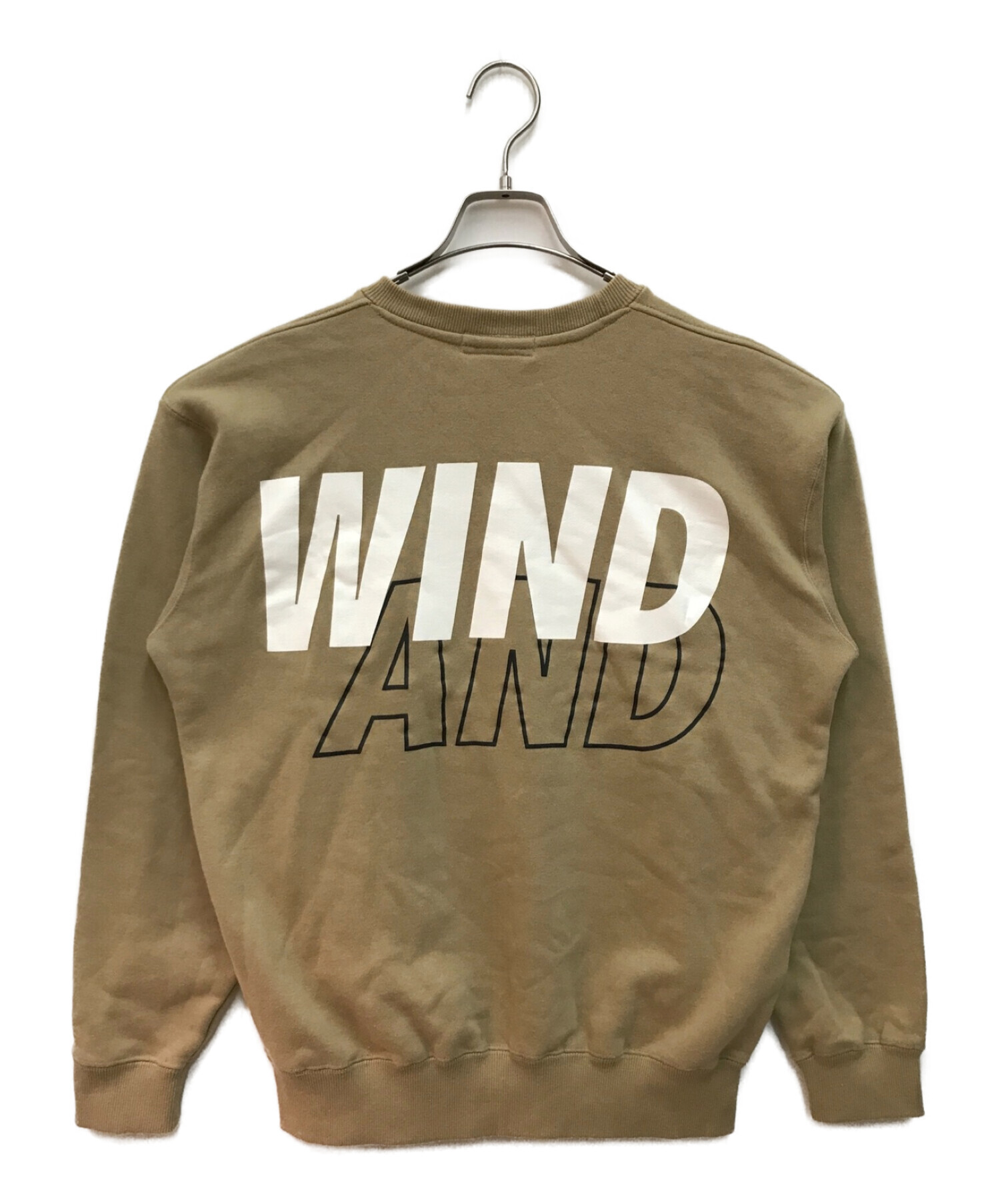 WIND AND SEA (ウィンダンシー) クルーネックスウェット ベージュ サイズ:SIZE L