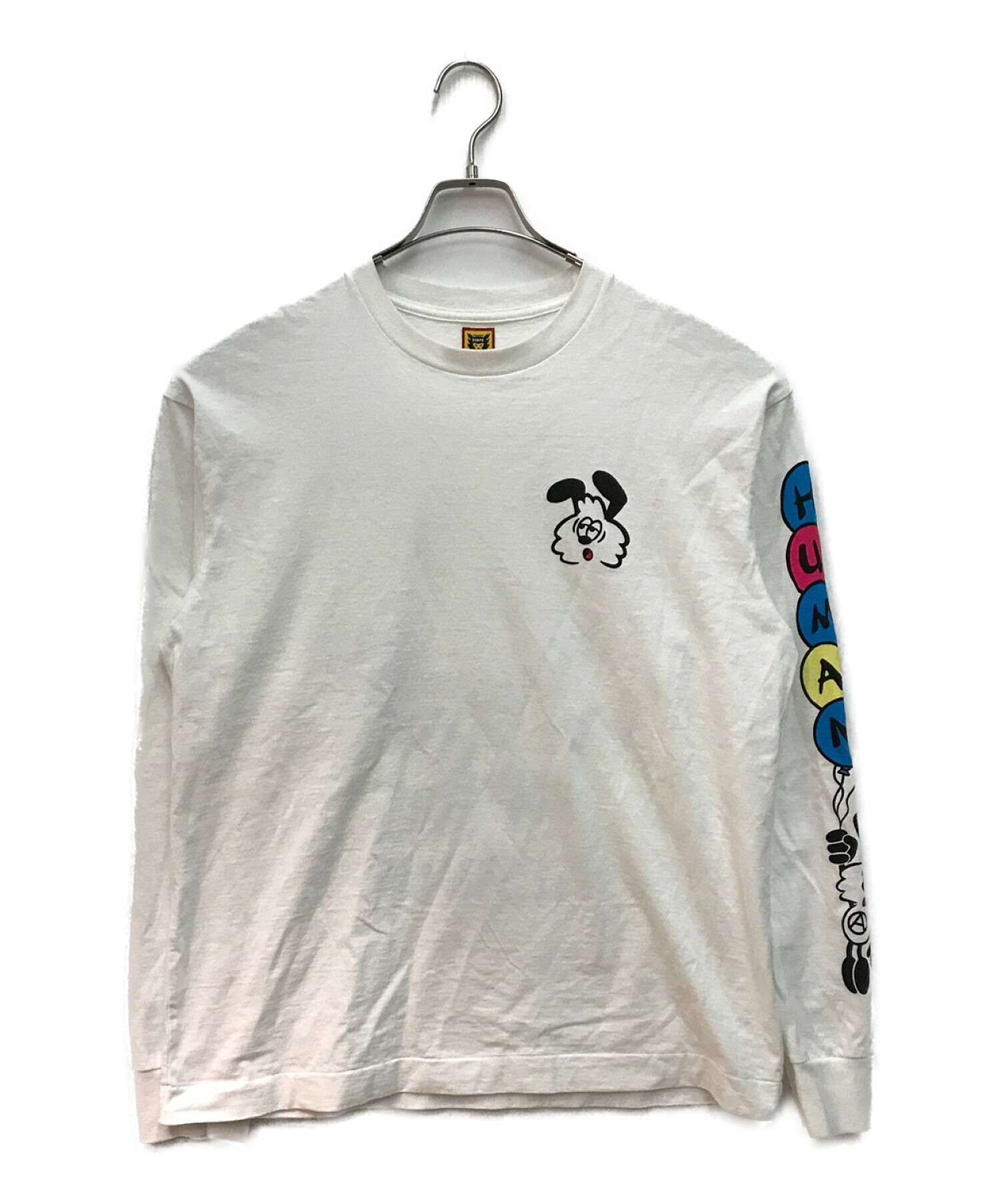 HUMAN MADE (ヒューマンメイド) VICK LONG SLEEVE T-SHIRT ホワイト サイズ:SIZE L