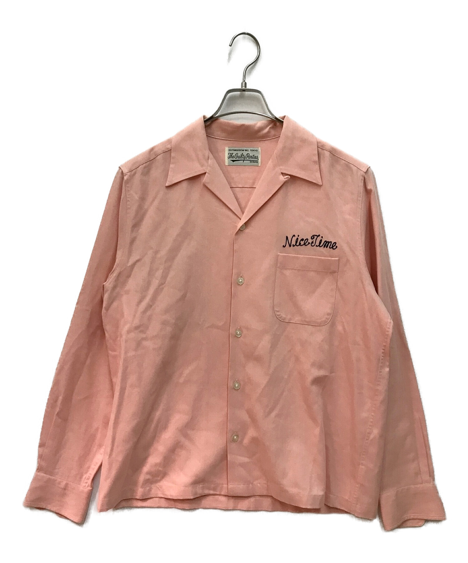 WACKO MARIA (ワコマリア) 50'S SHIRT L/S ピンク サイズ:M