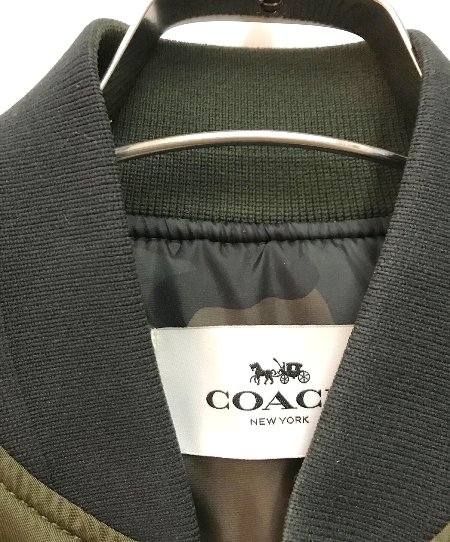 中古・古着通販】COACH (コーチ) ボンバージャケット オリーブ サイズ