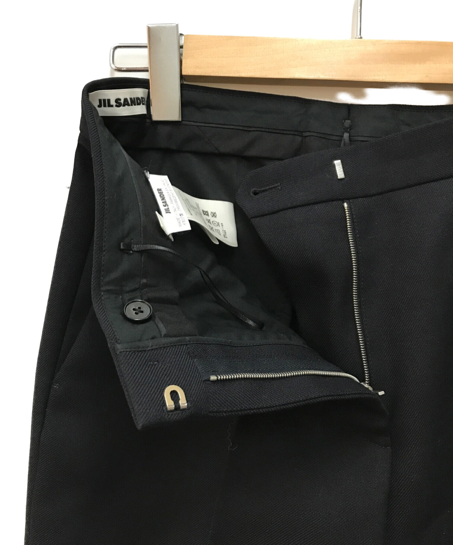 中古・古着通販】JIL SANDER (ジルサンダー) ウールツイルスラックス