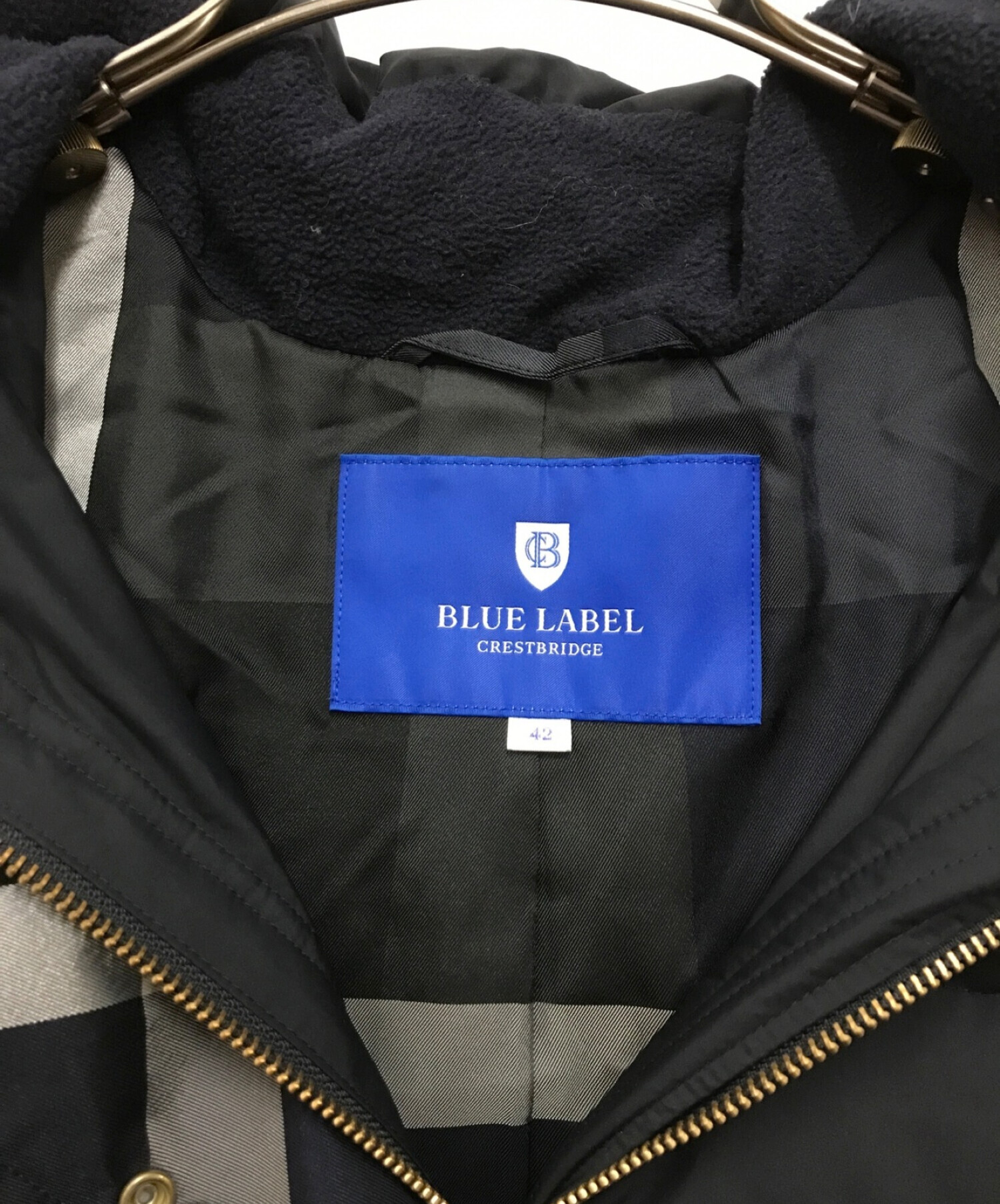 BLUE LABEL CRESTBRIDGE (ブルーレーベルクレストブリッジ) ダウンジャケット ネイビー サイズ:42