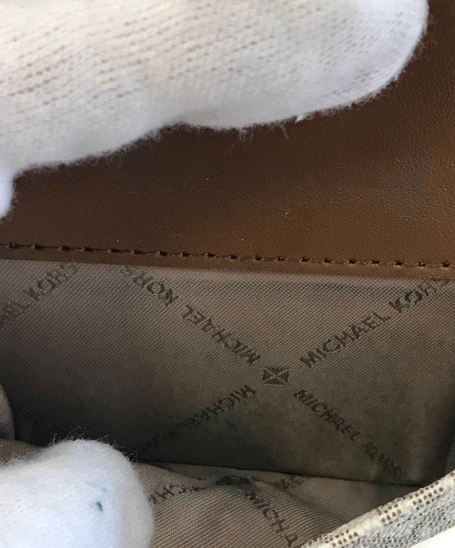 中古・古着通販】MICHAEL KORS (マイケルコース) 3つ折り財布 ブラウン