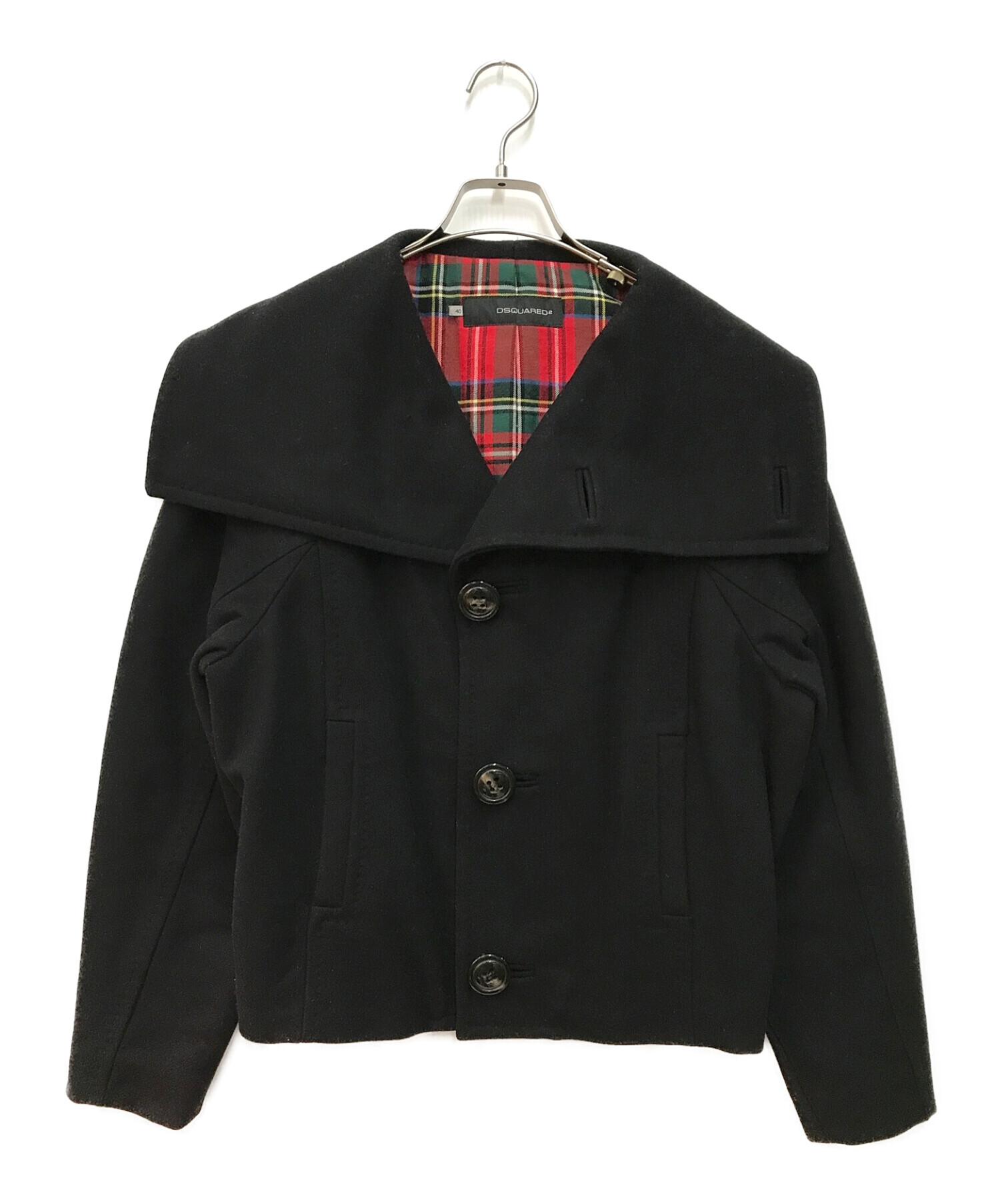 DSQUARED2 (ディースクエアード) ウールジャケット ブラック サイズ:L