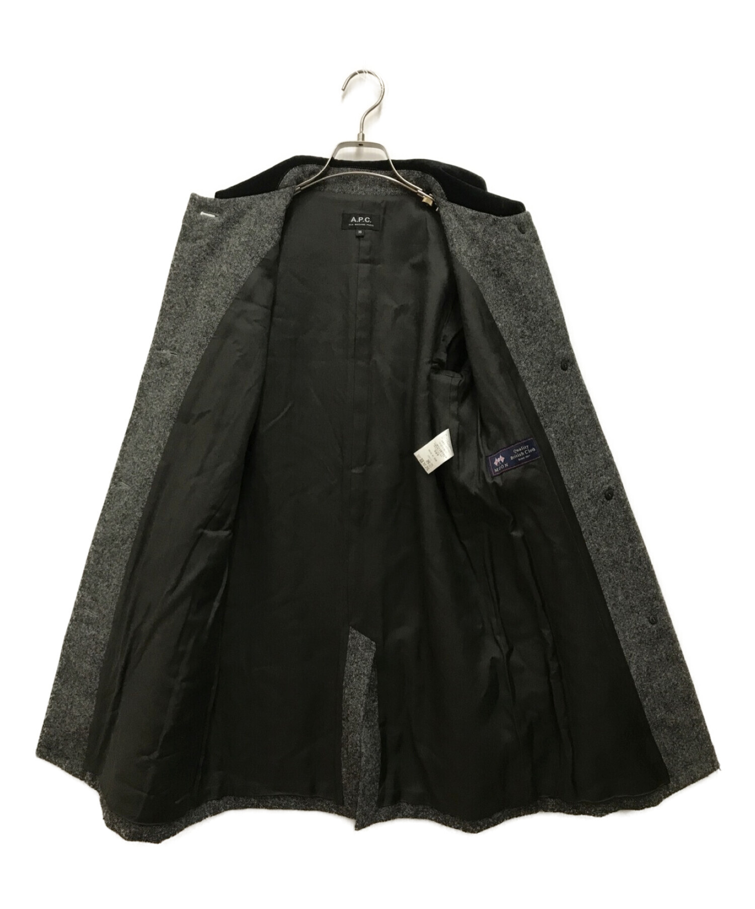 a.p.c コート　サイズ36  ブラックテーラードジャケット