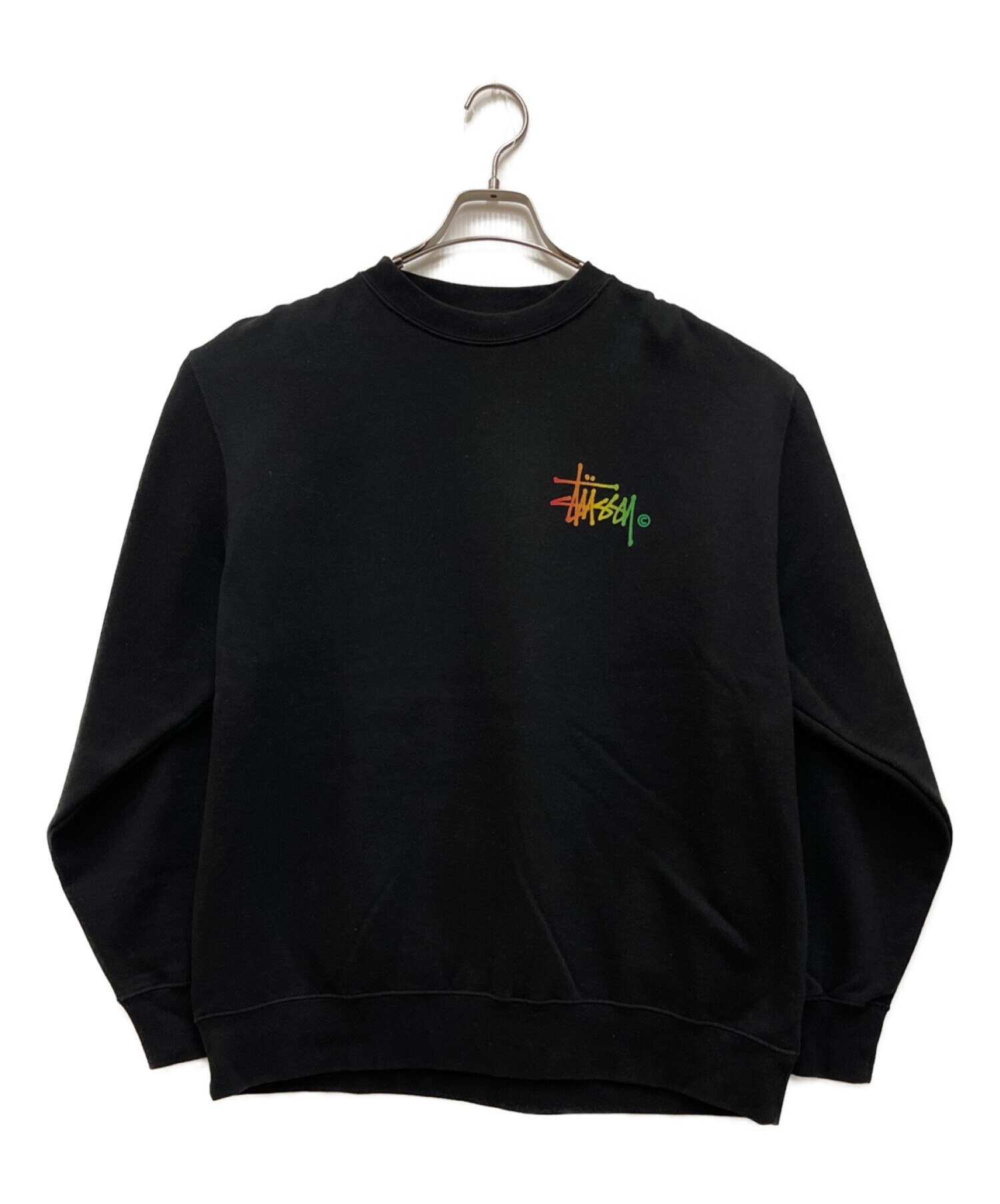 stussy (ステューシー) クルーネックスウェット ブラック サイズ:M