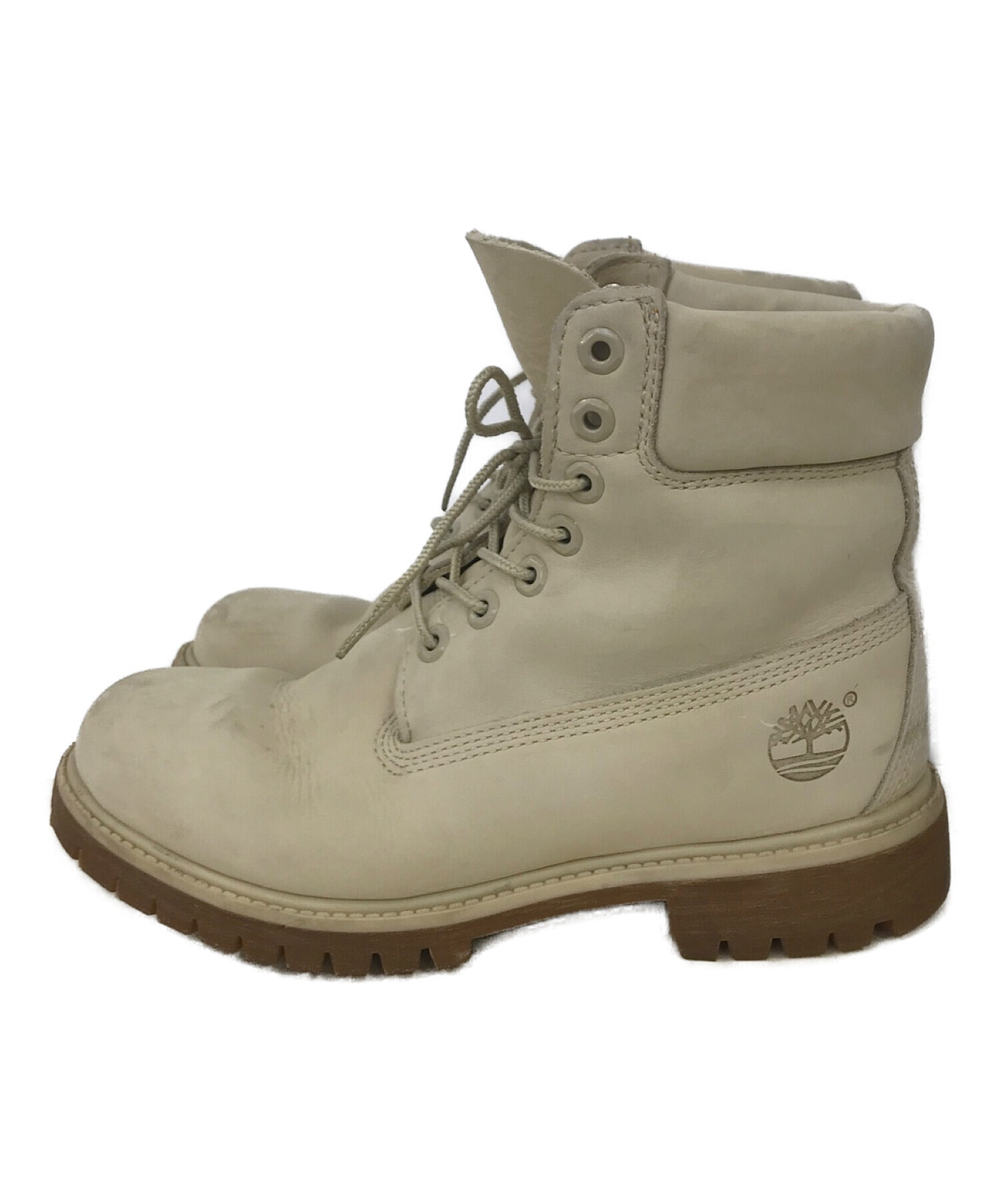 Timberland (ティンバーランド) 6inch Premium Boot アイボリー サイズ:７W