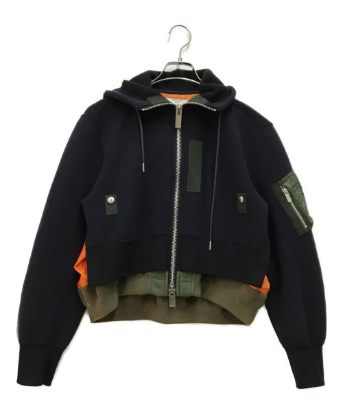 【中古・古着通販】sacai (サカイ) Sponge Sweat Zipup Hoodie