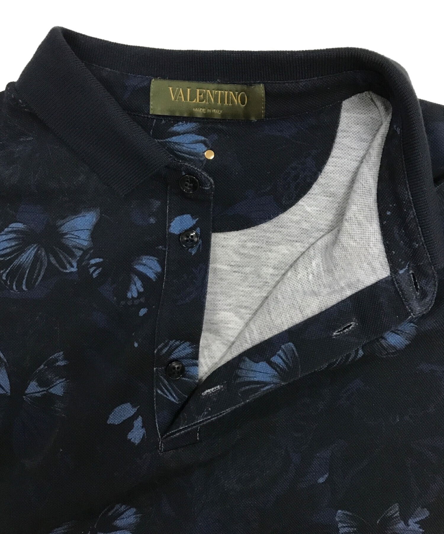 中古・古着通販】VALENTINO (ヴァレンティノ) ボタニカル柄ポロシャツ