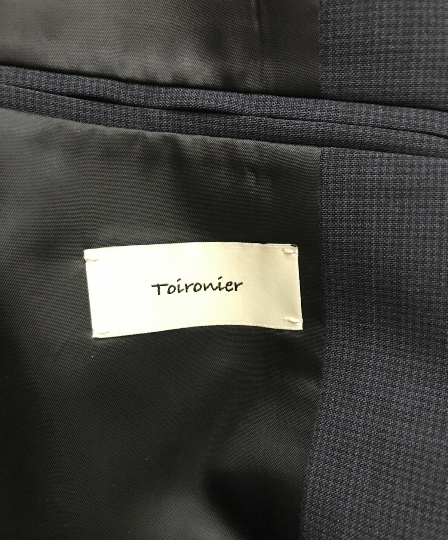 中古・古着通販】Toironier (トワロニエ) ダブルブレストチェック