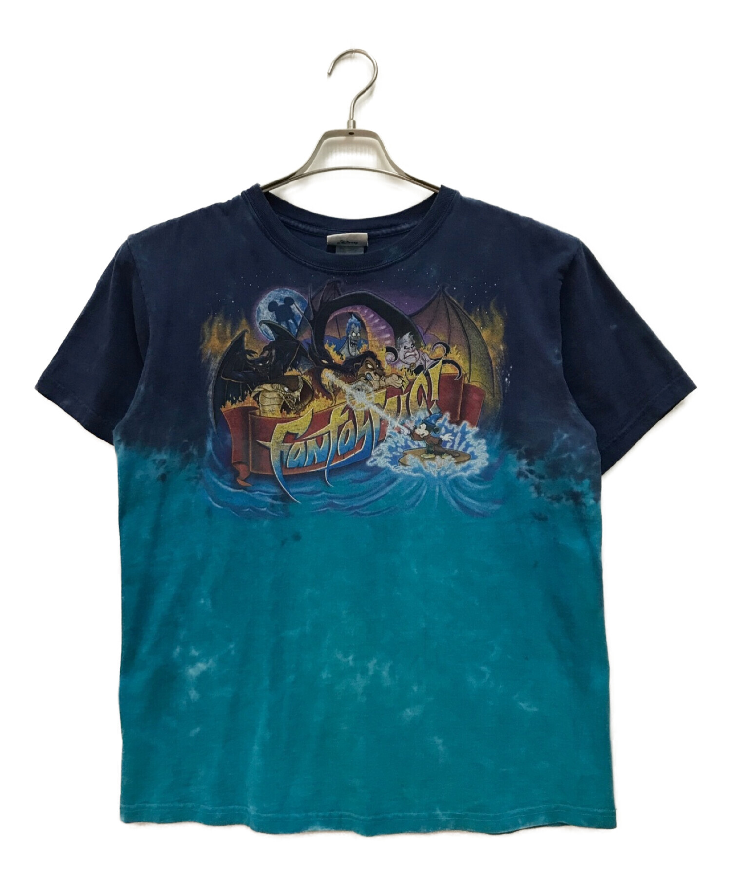 DISNEY (ディズニー) 90SプリントTシャツ ブルー サイズ:M