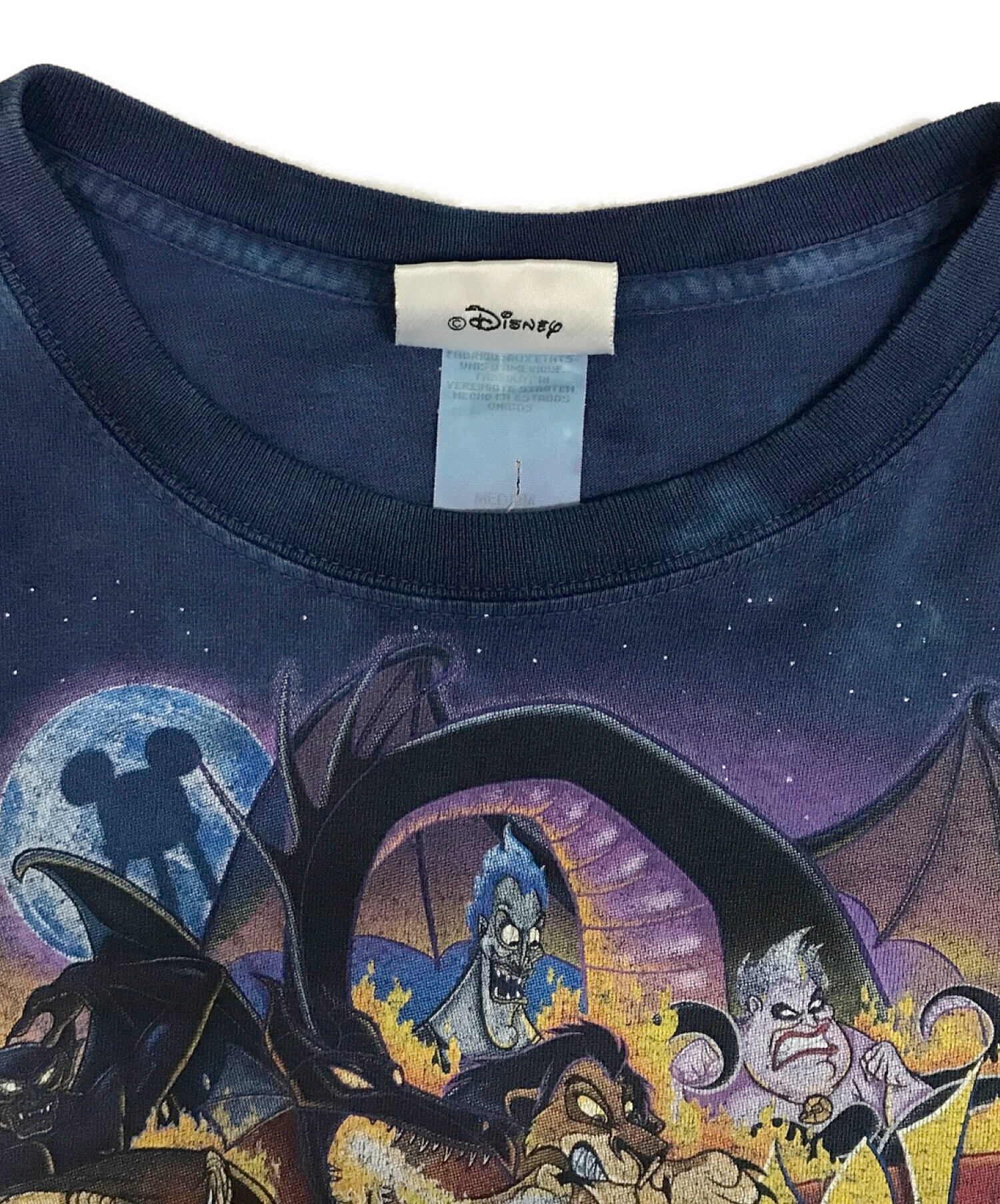 中古・古着通販】DISNEY (ディズニー) 90SプリントTシャツ ブルー