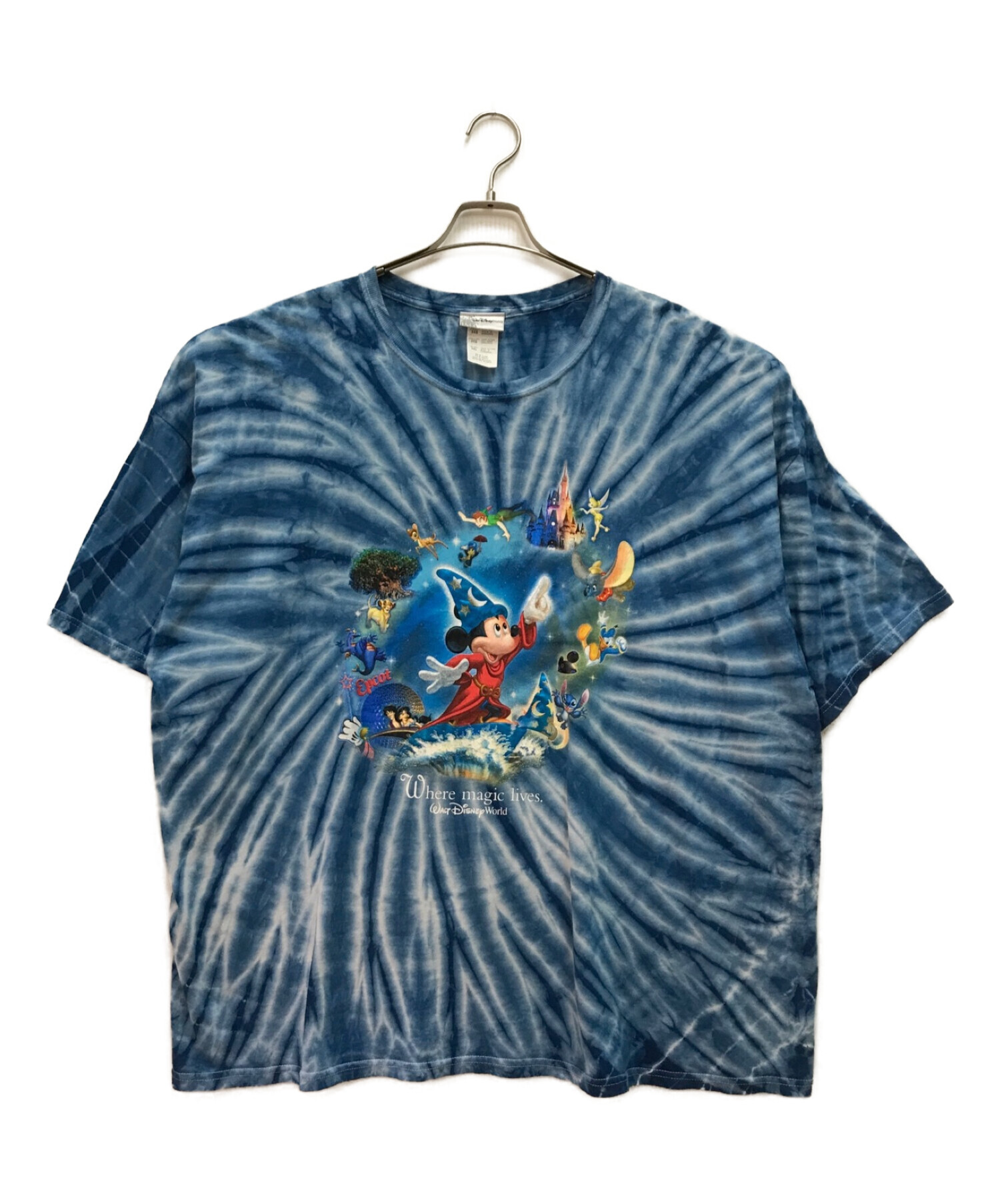 中古・古着通販】DISNEY (ディズニー) プリントTシャツ ブルー サイズ