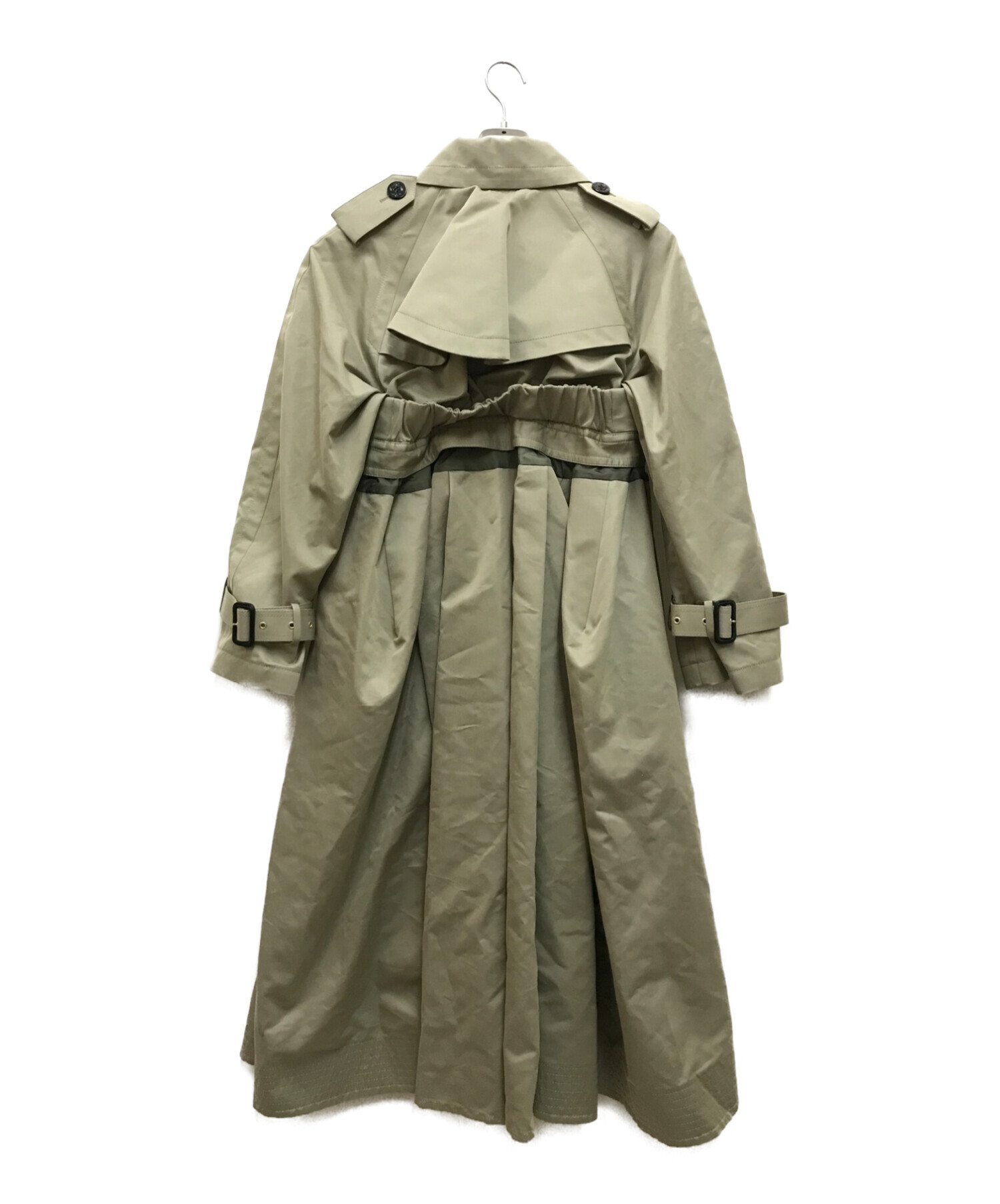 sacai (サカイ) 22AW COTTON GAVARDINE COAT オリーブ サイズ:1