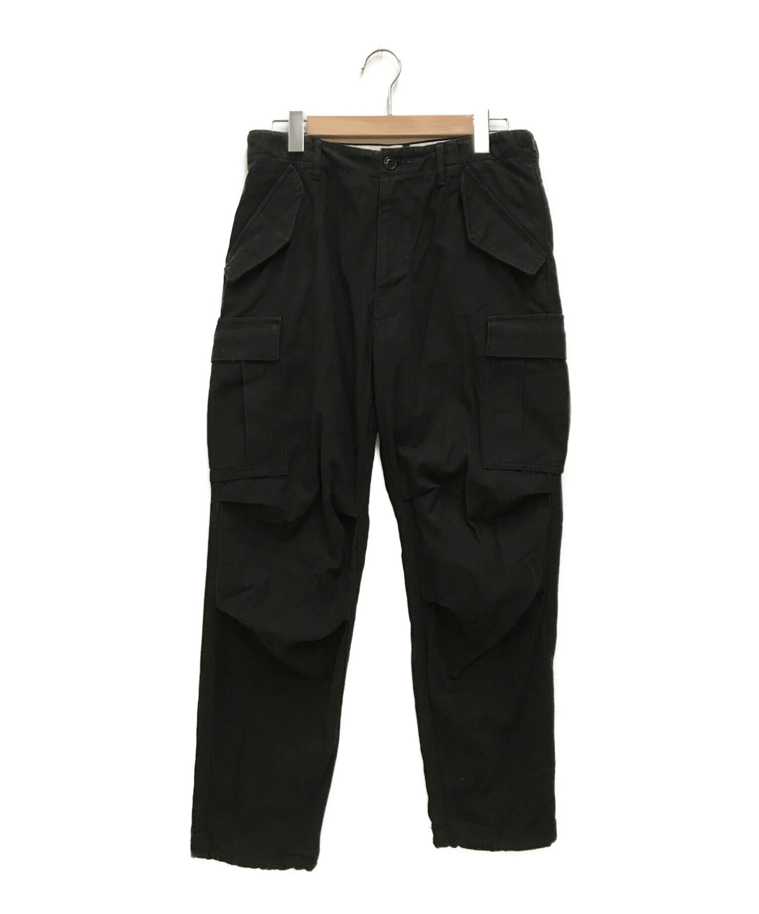 DESCENDANT (ディセンダント) D-65M SATIN TROUSERS ブラック サイズ:1