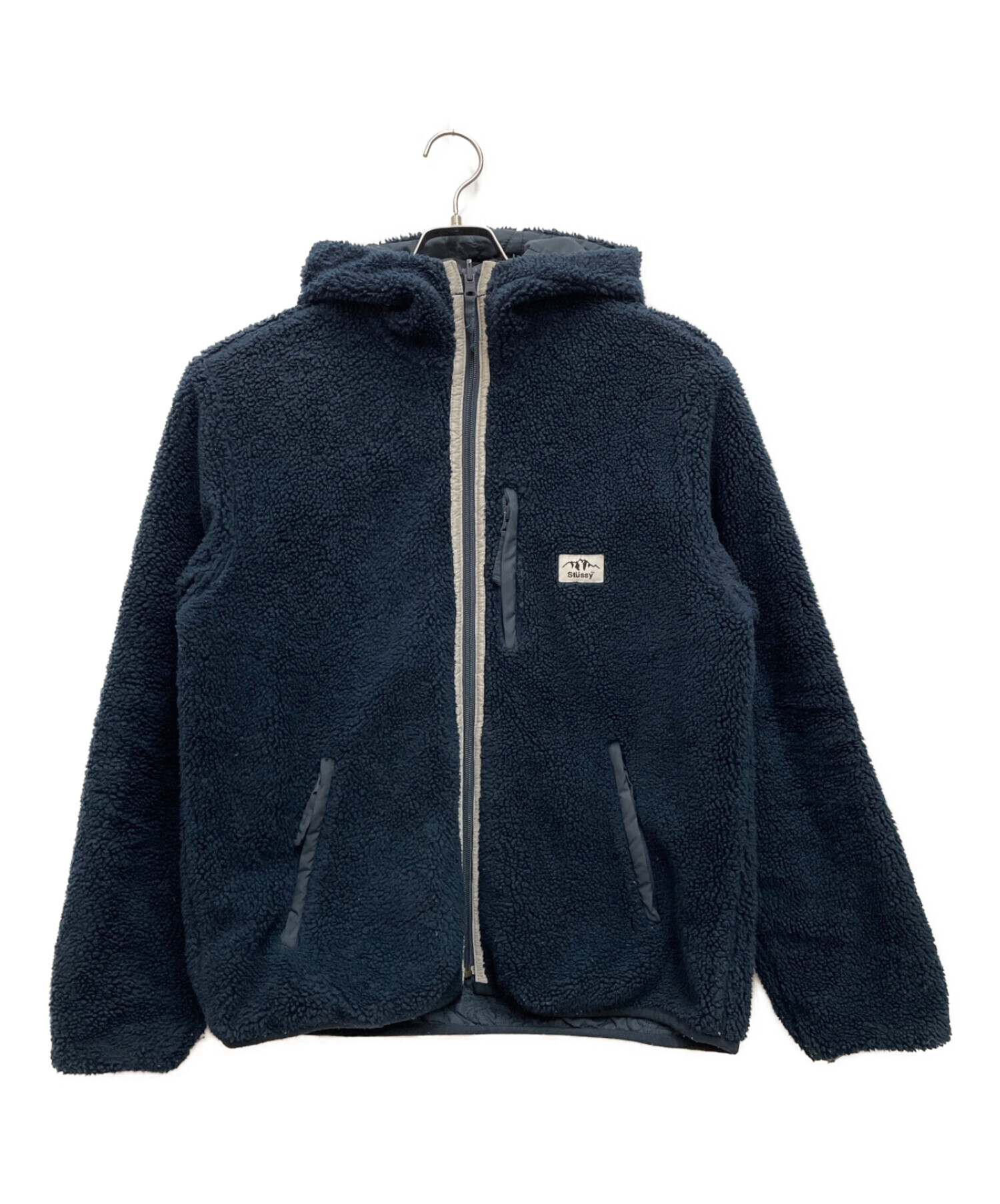 stussy (ステューシー) リバーシブルボアジャケット ネイビー サイズ:M